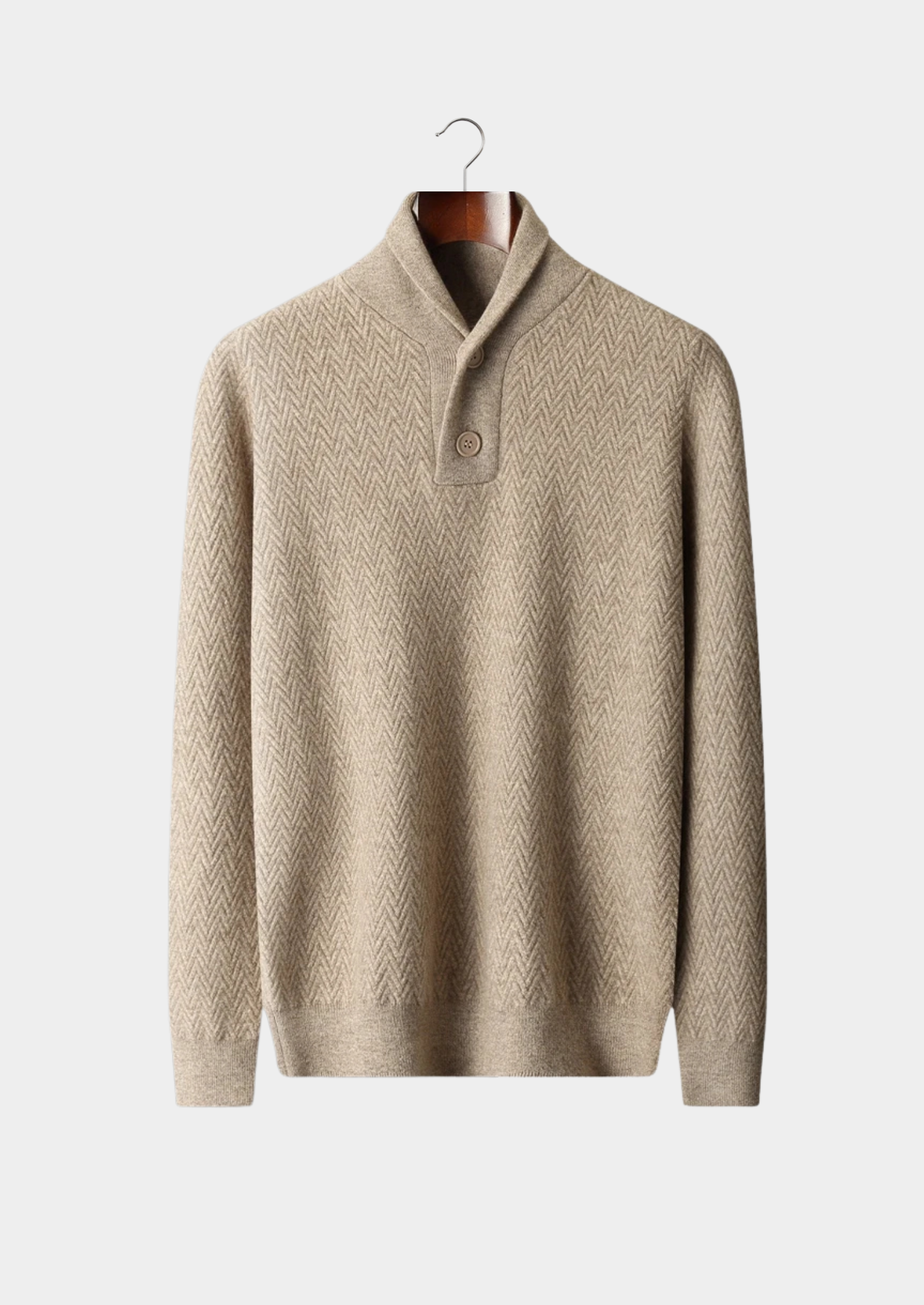 MAISON CASHCRAFT™ ZIGZAG BUTTON SWEATER