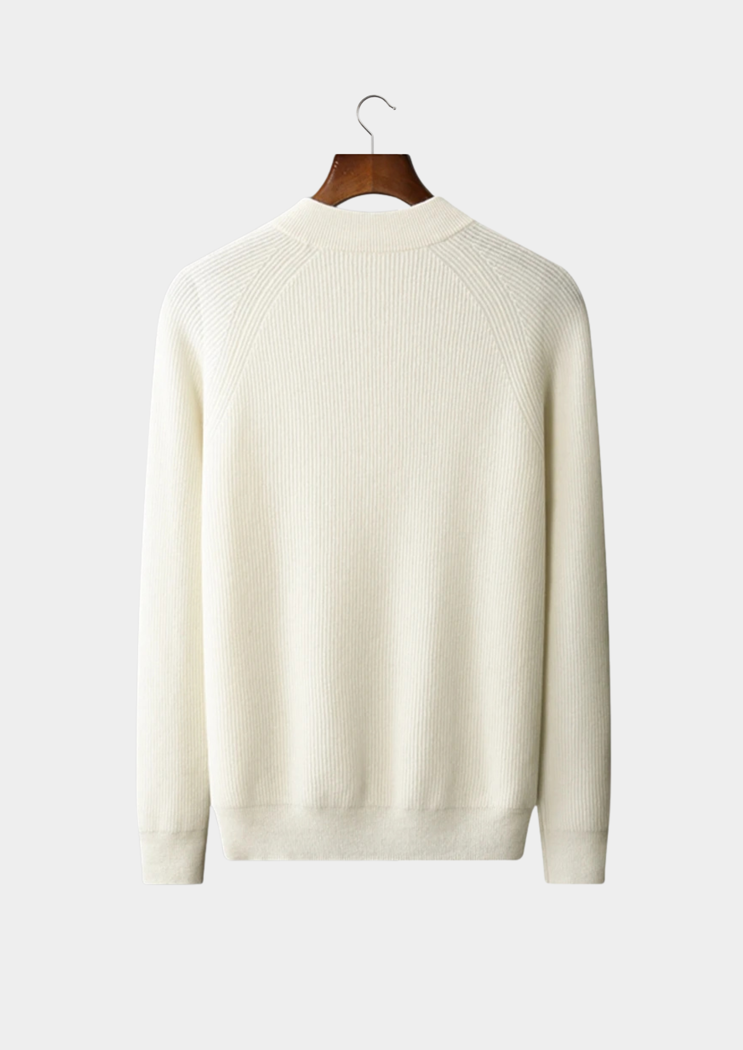 MAISON CASHCRAFT™ CLASSIC RIBBED HENLEY SWEATER