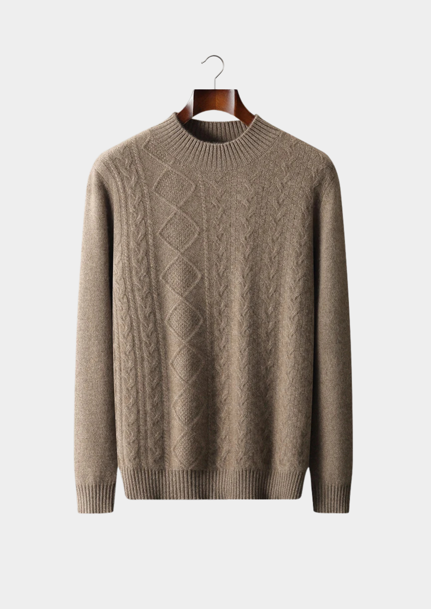 SIGNATURE MERIFIELD™ JACQUARD MOCKNECK
