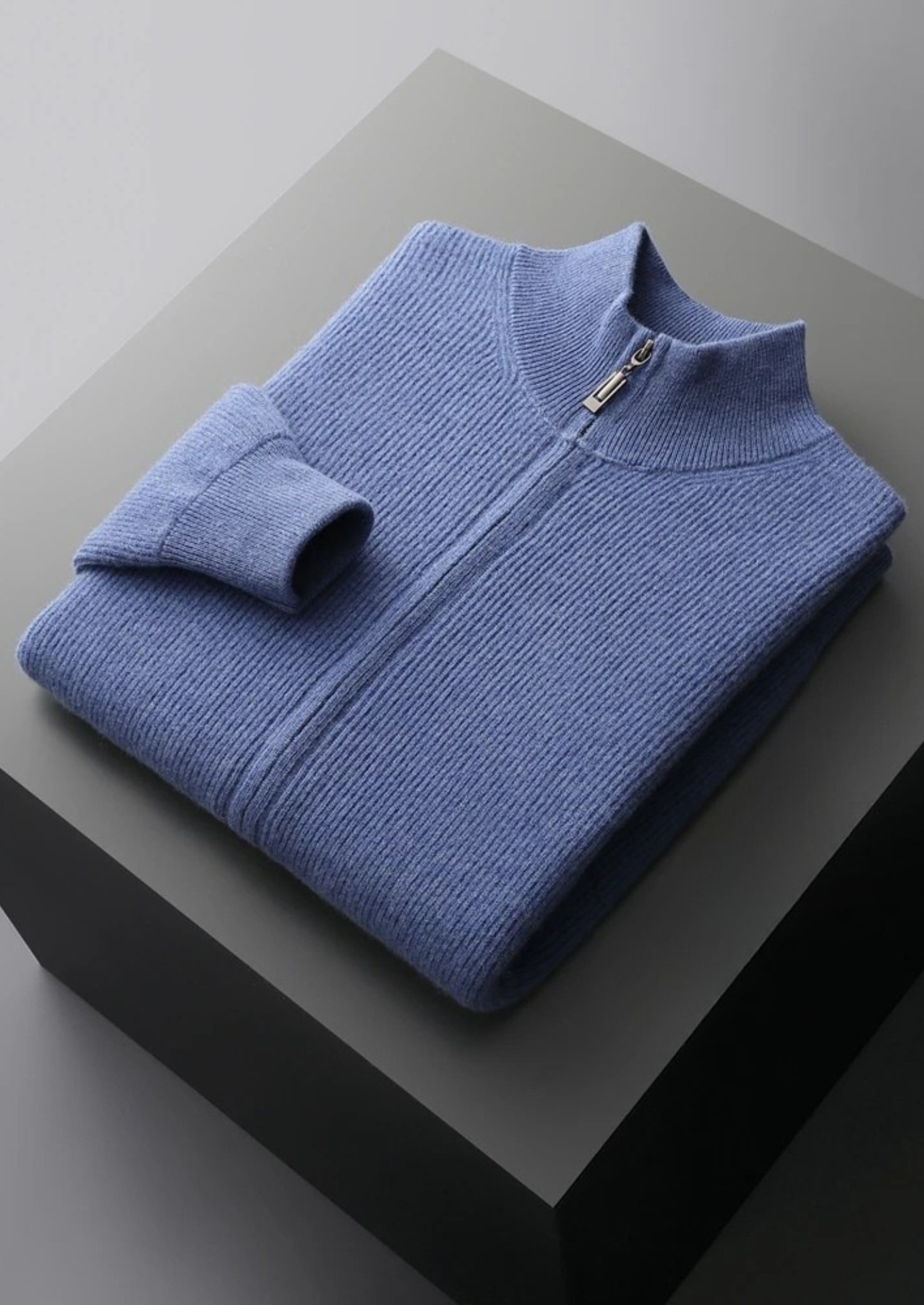 SIGNATURE MERIFIELD™ RIBBED ZIP CARDIGAN