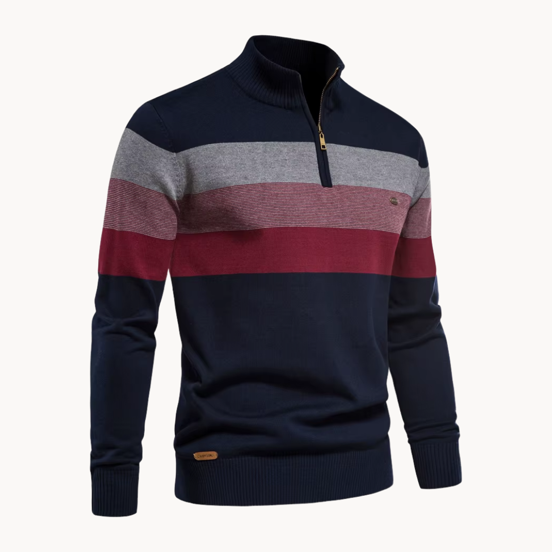 Vincenzo Aureli™ | Maglia in Cotone con Zip