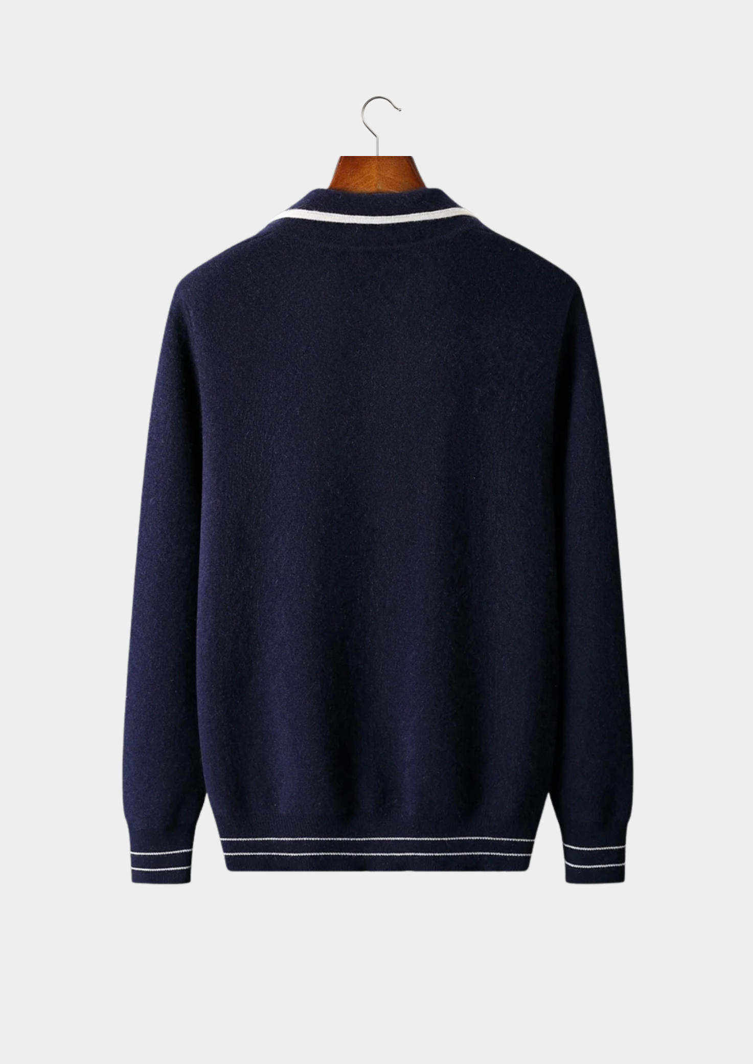 SIGNATURE MERIFIELD™ TWO-TONE POLO CARDIGAN