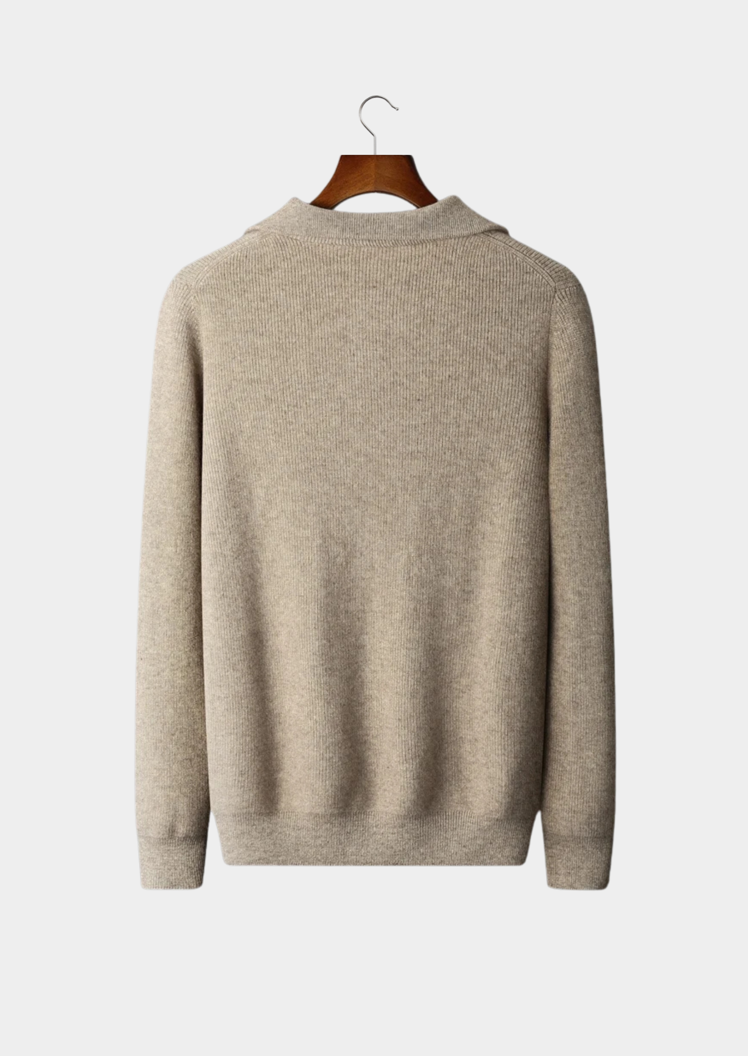 MAISON CASHCRAFT™ RIBBED HALF-ZIP SWEATER
