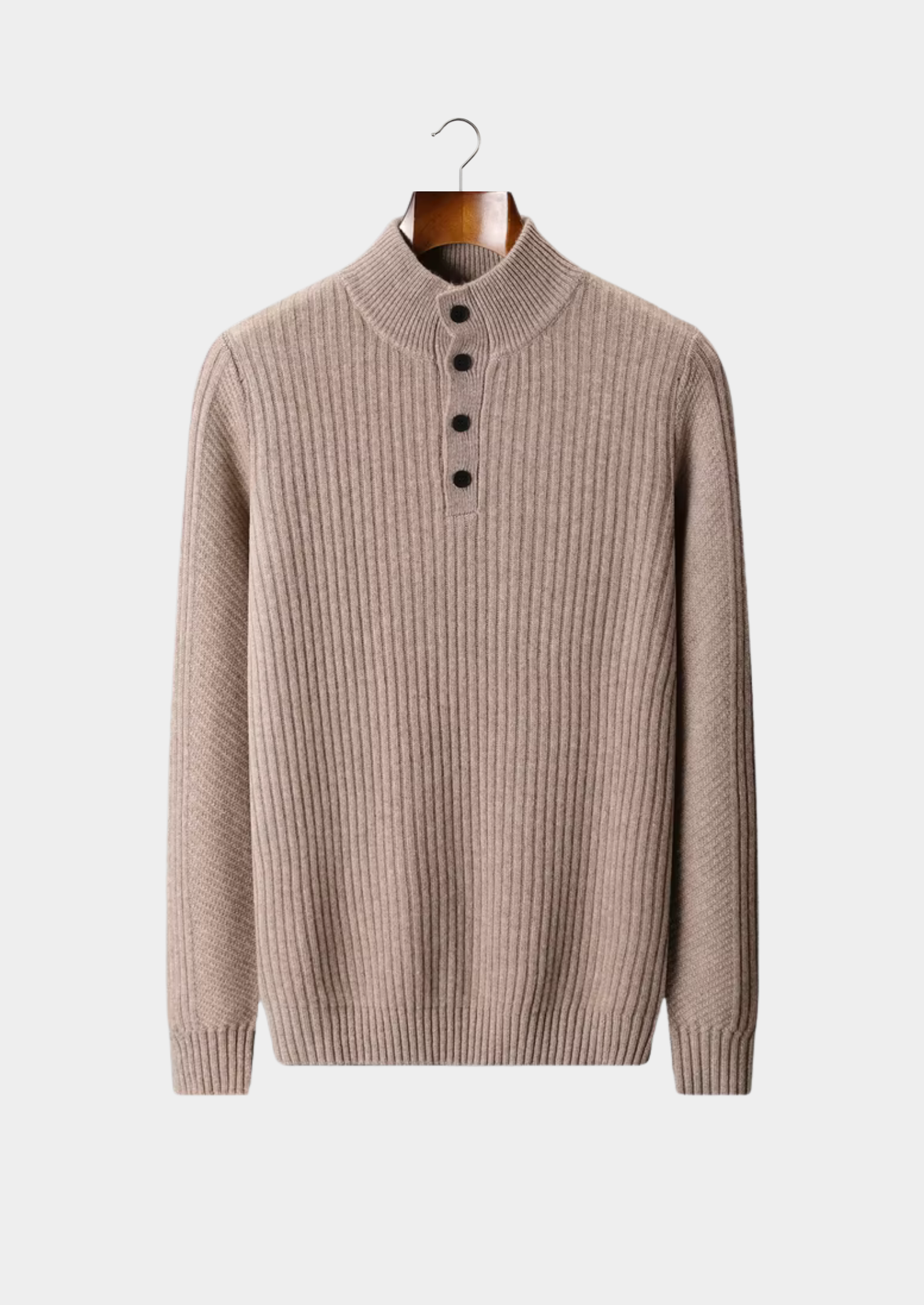 SIGNATURE MERIFIELD™ RIBBED HENLEY SWEATER