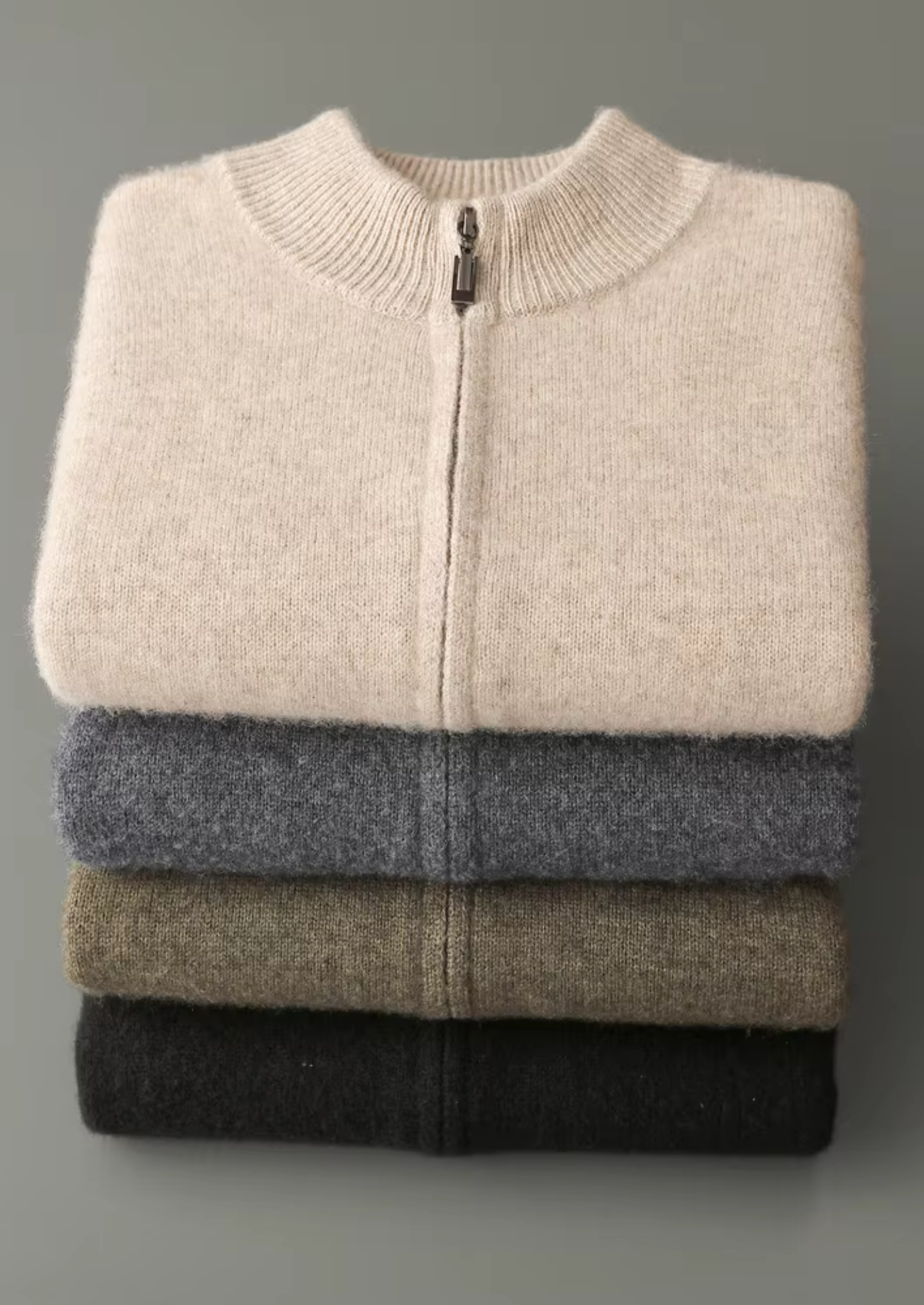 SIGNATURE MERIFIELD™ ZIPPER CARDIGAN