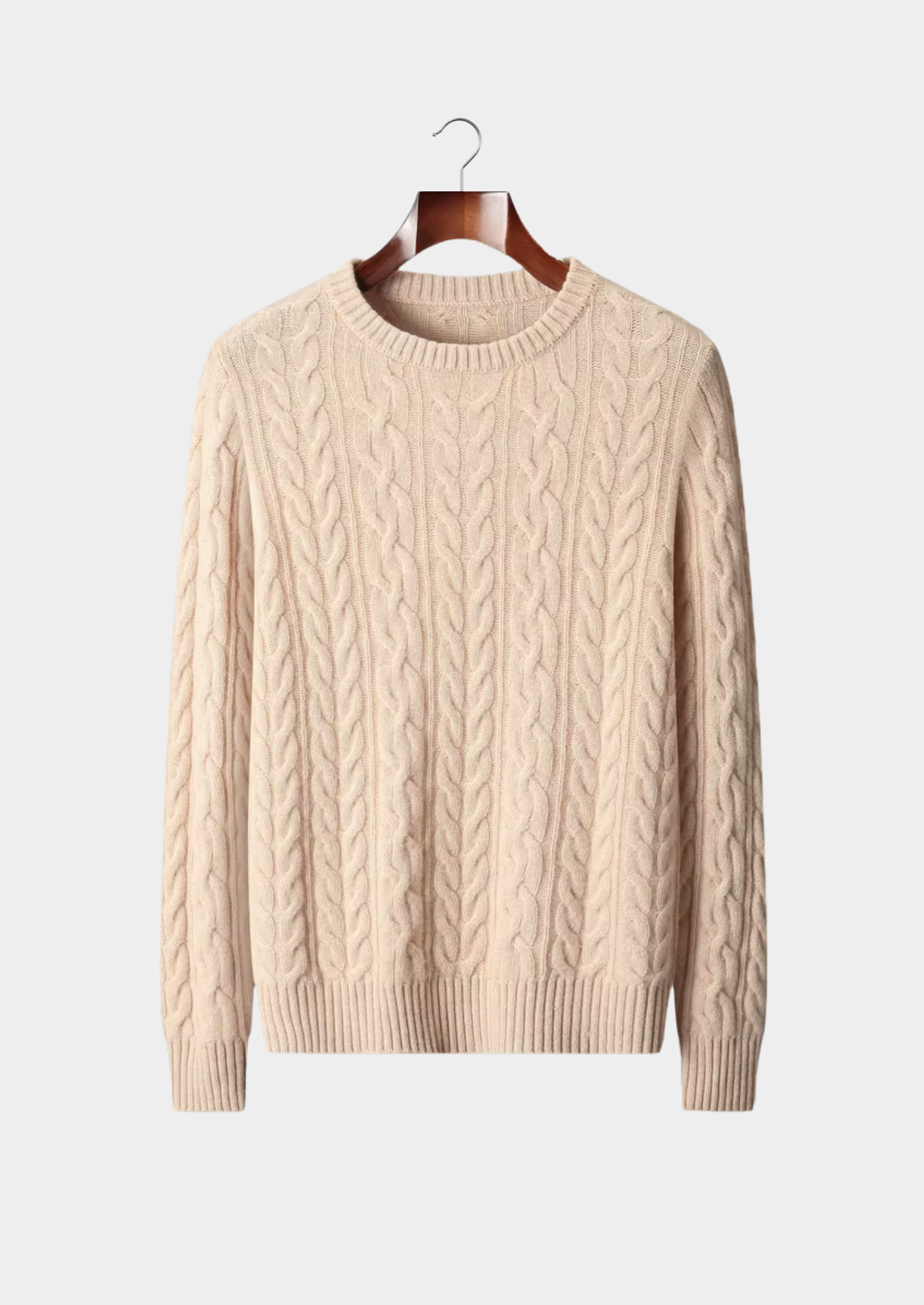 SIGNATURE MERIFIELD™ CABLE KNIT CREWNECK