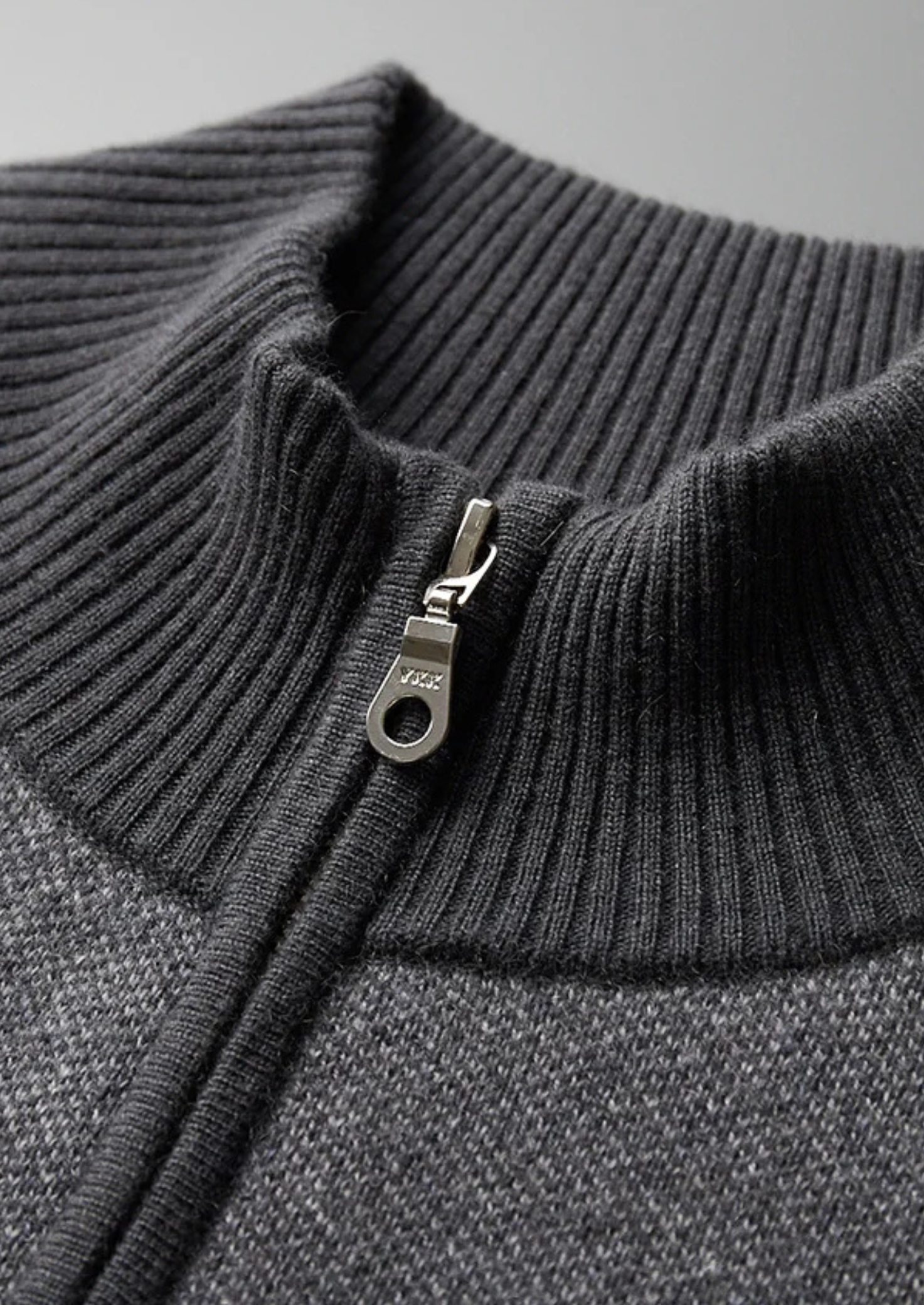 MAISON CASHCRAFT™ JACQUARD ZIP CARDIGAN