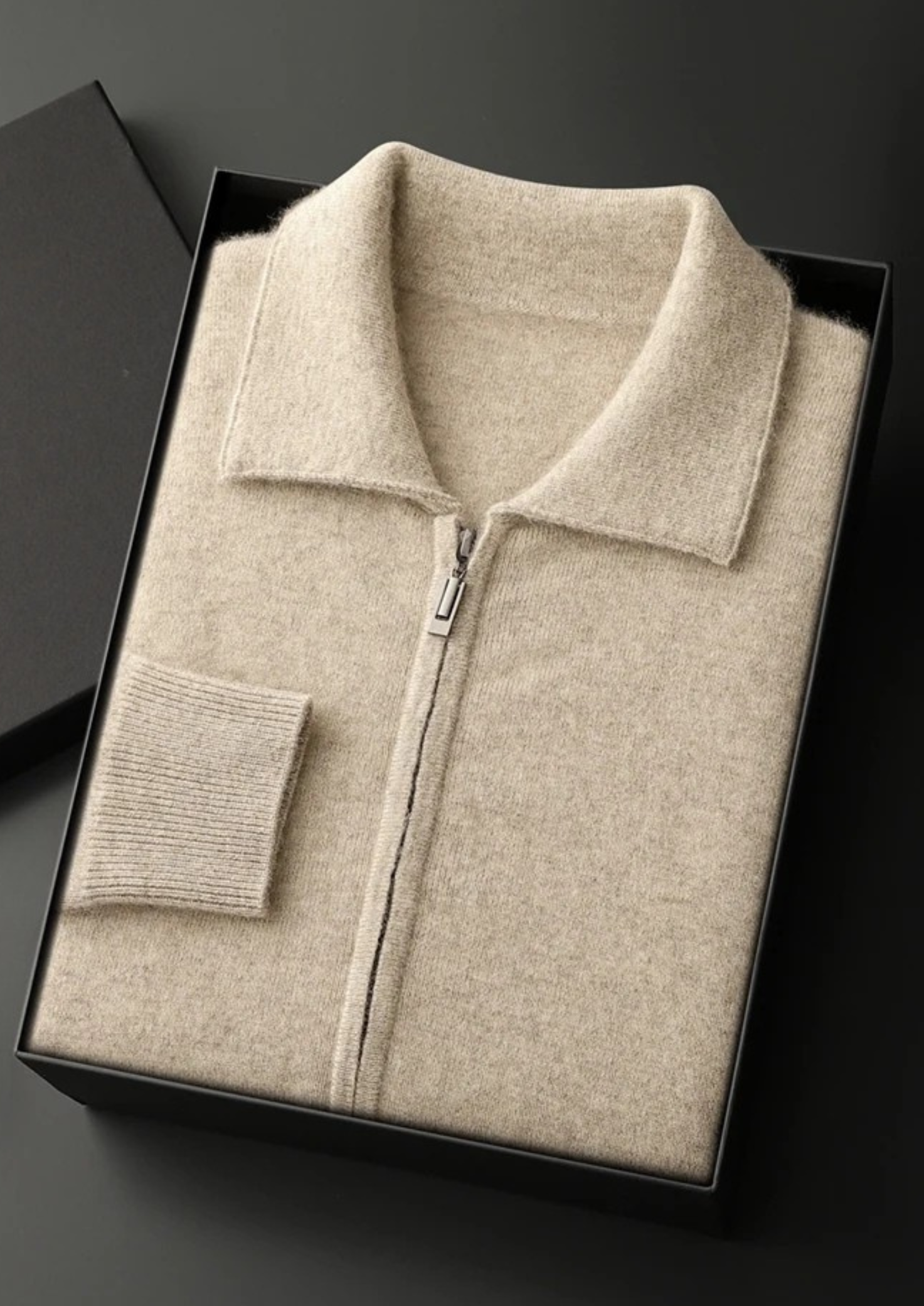 MAISON CASHCRAFT™ ZIP POLO CARDIGAN