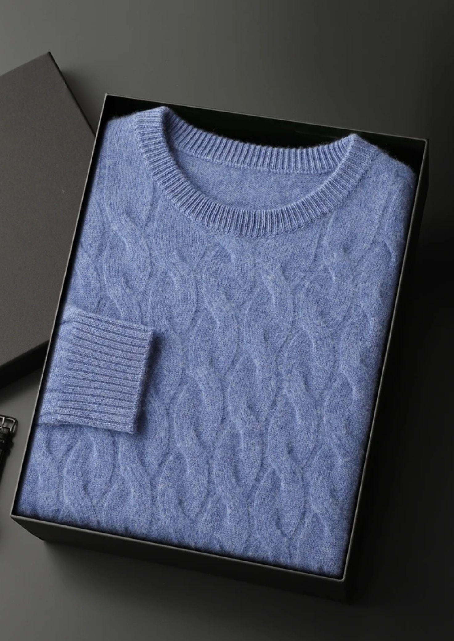 MAISON CASHCRAFT™ CABLE CREWNECK
