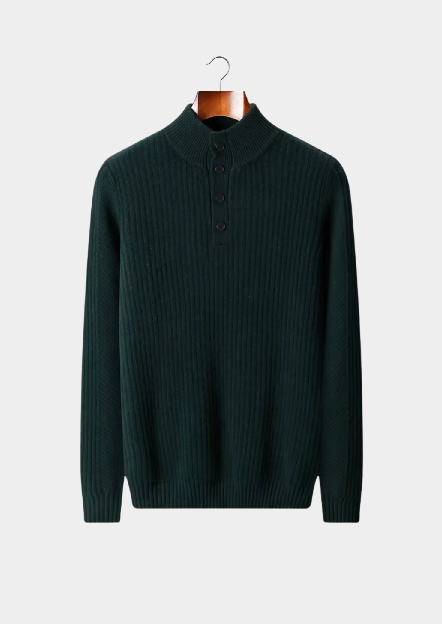 SIGNATURE MERIFIELD™ RIBBED HENLEY SWEATER