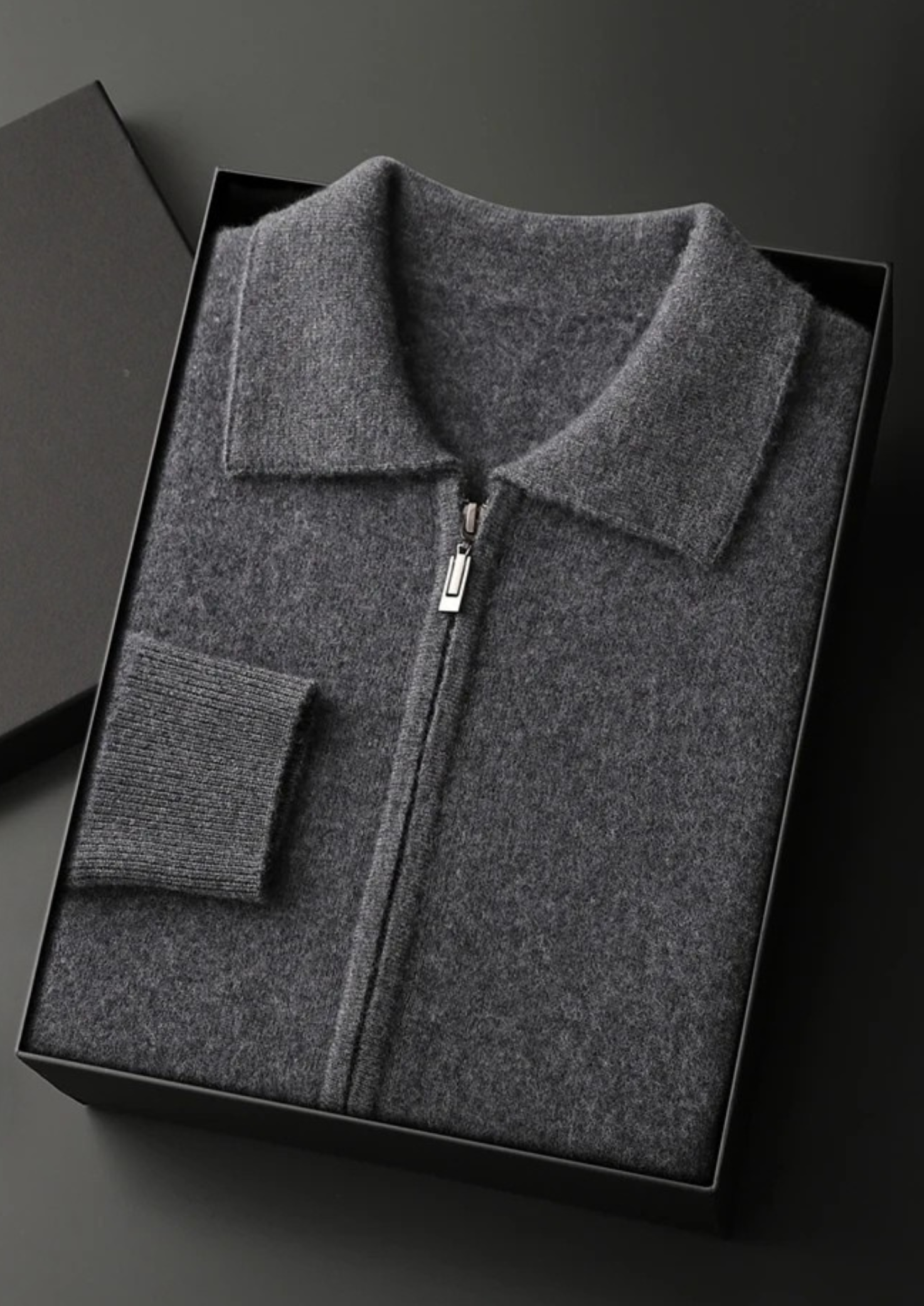 MAISON CASHCRAFT™ ZIP POLO CARDIGAN