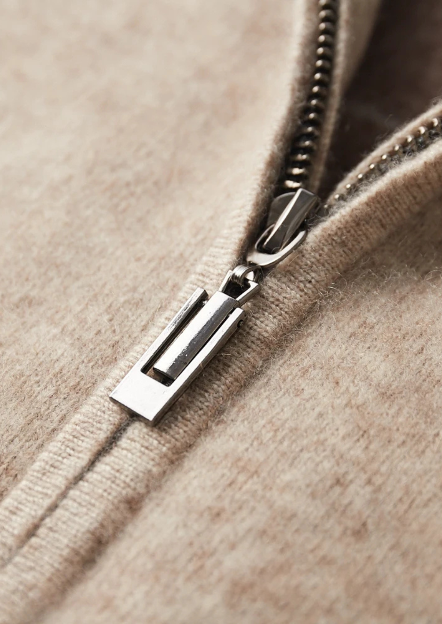 MAISON CASHCRAFT™ TWO TONE ZIP CARDIGAN