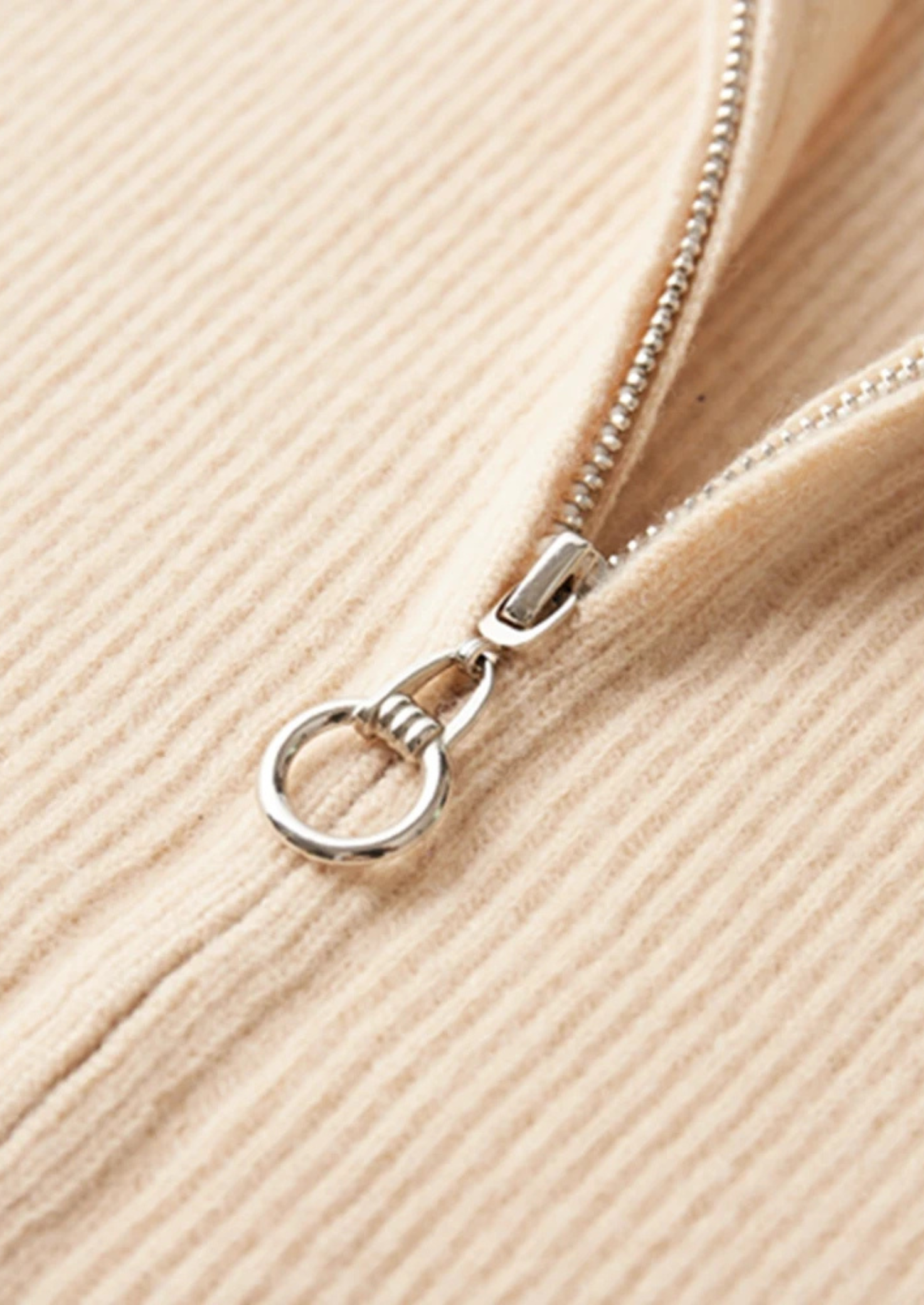 SIGNATURE MERIFIELD™ RIBBED ZIP CARDIGAN