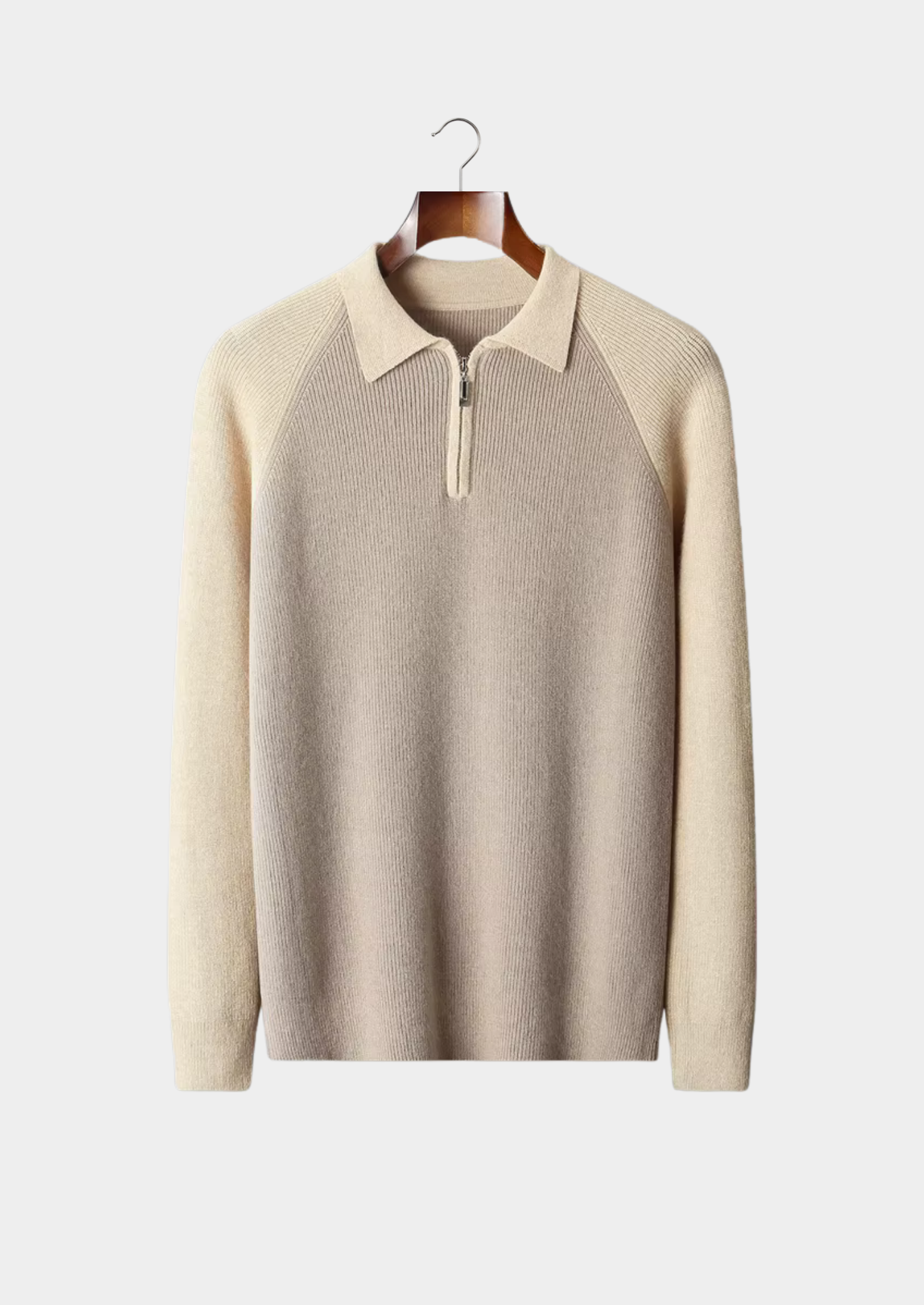 SIGNATURE MERIFIELD™ TWO TONE ZIPPER SWEATER POLO