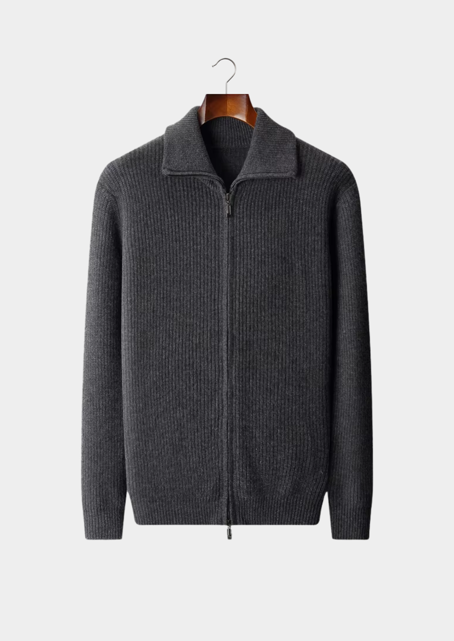 SIGNATURE MERIFIELD™ FUNNEL NECK DUAL ZIP CARDIGAN