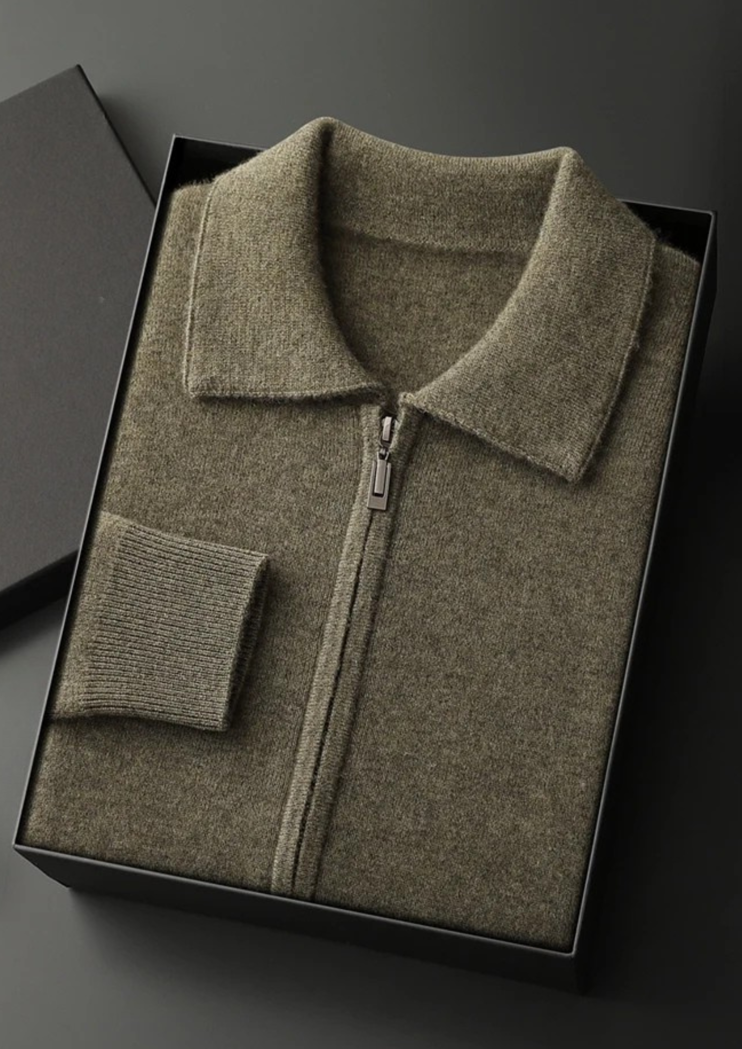 MAISON CASHCRAFT™ ZIP POLO CARDIGAN