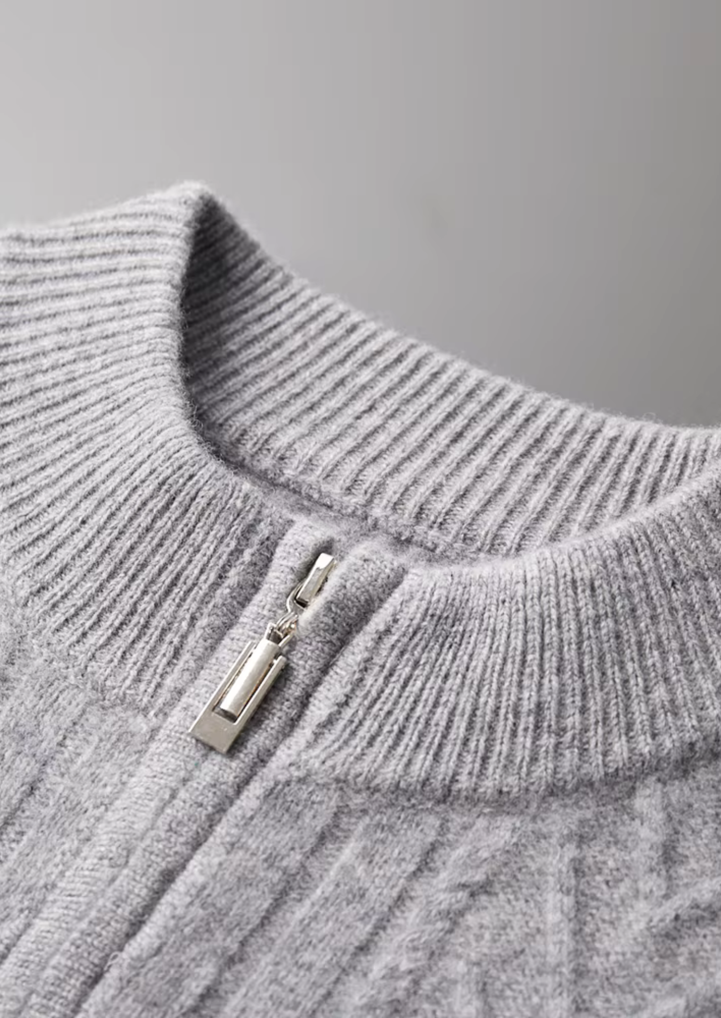 SIGNATURE MERIFIELD™ PATTERNED ZIP CARDIGAN