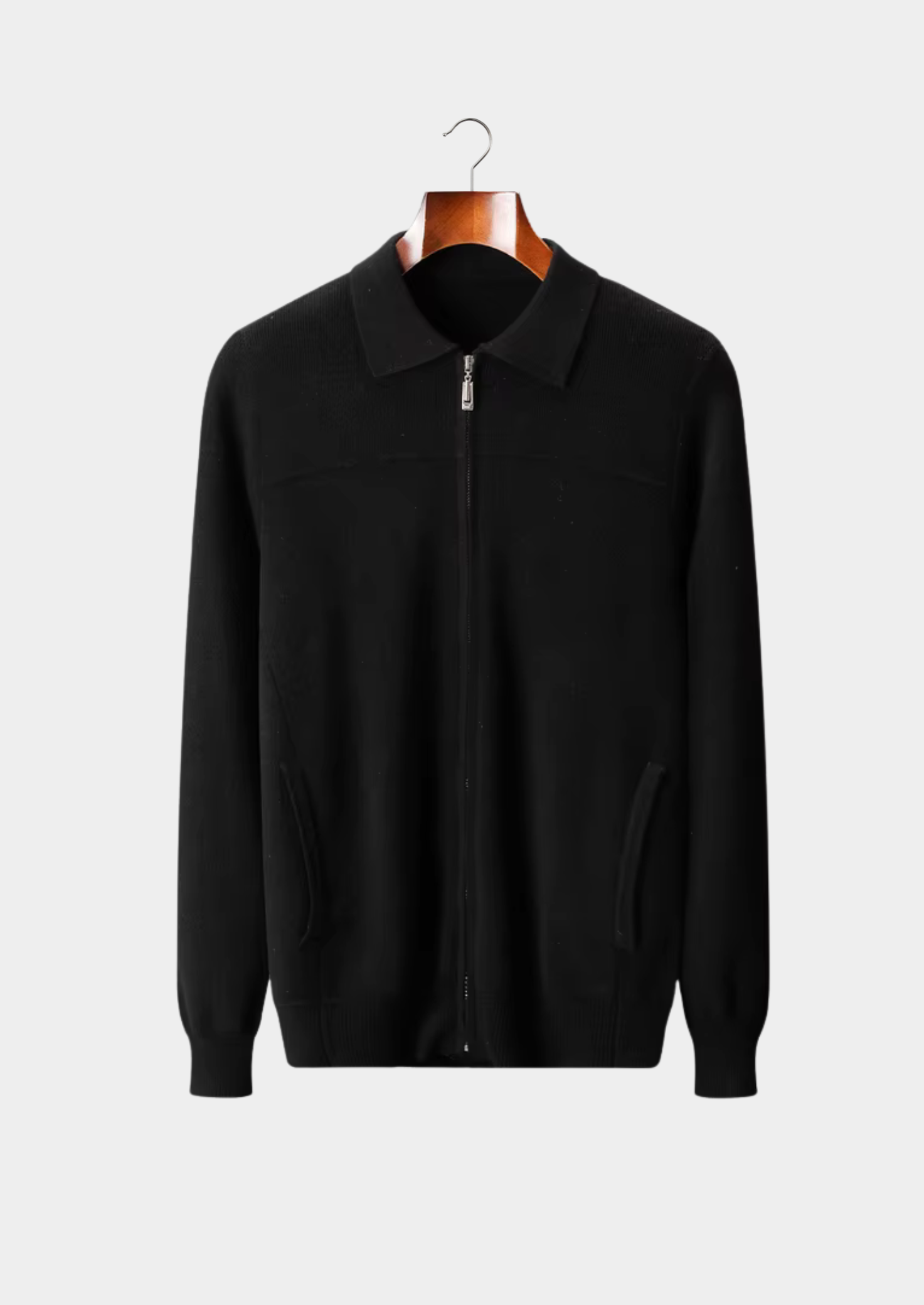 SIGNATURE MERIFIELD™ RIBBED POLO CARDIGAN
