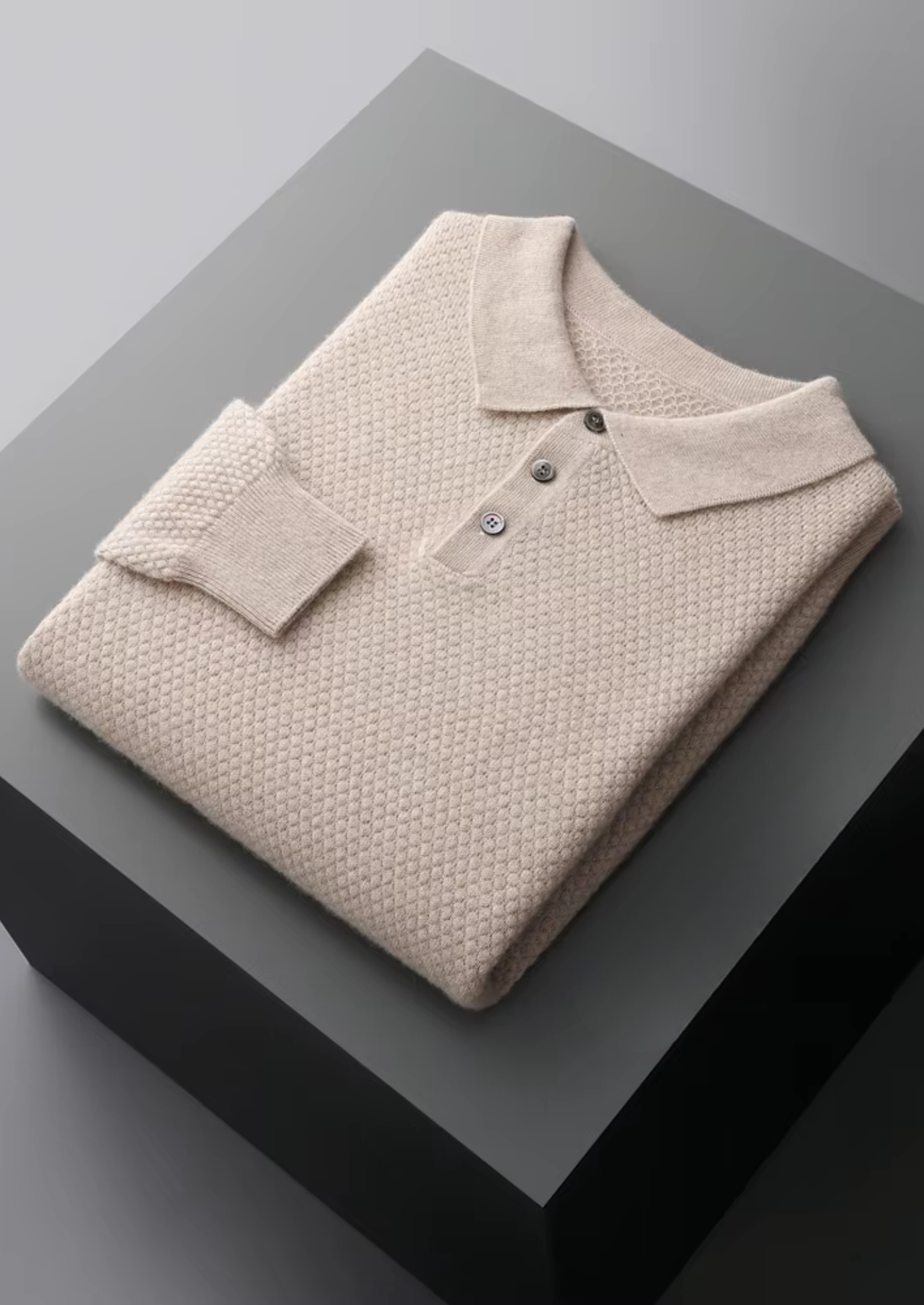 MAISON CASHCRAFT™ TEXTURED SWEATER POLO