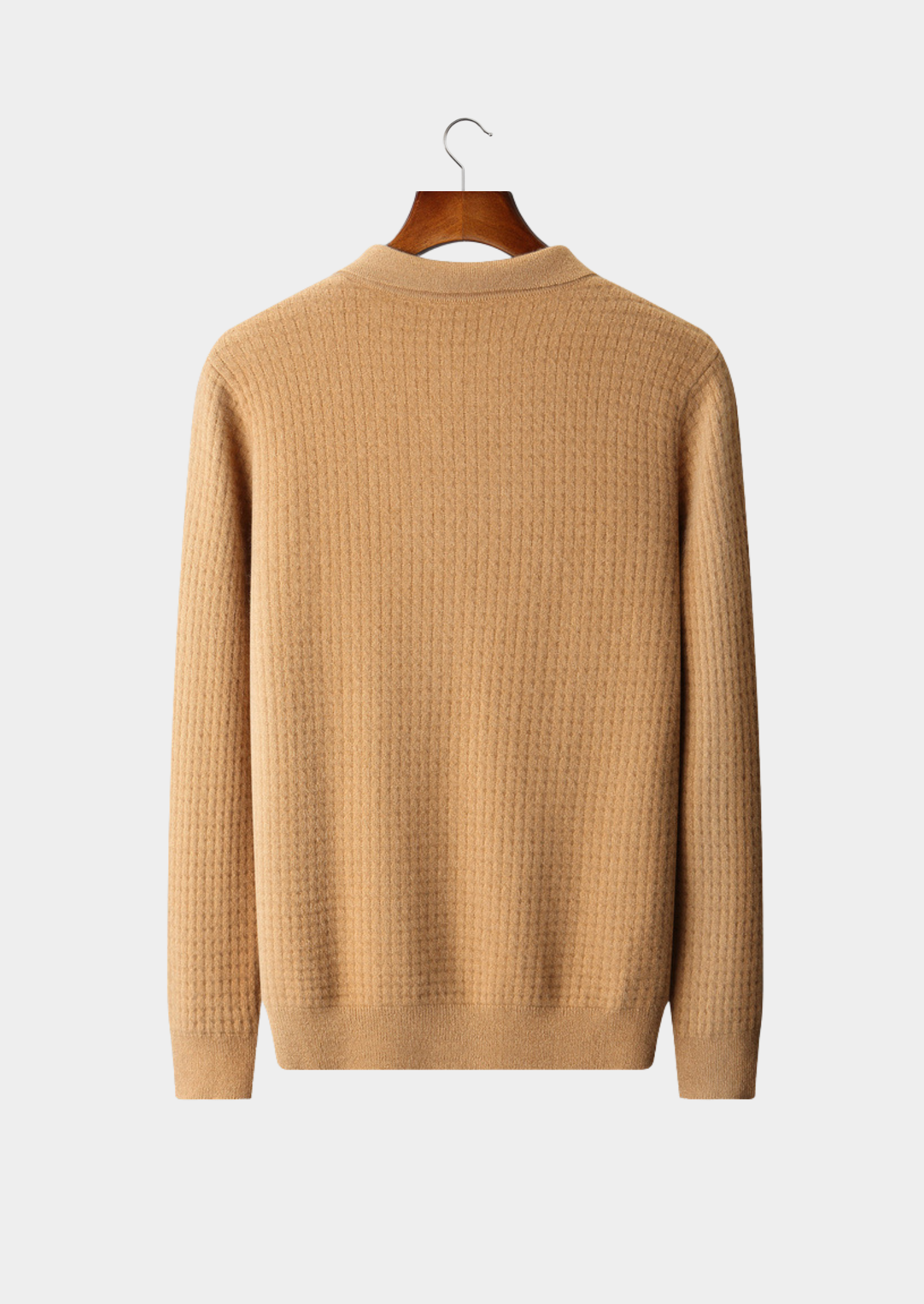 HERITAGE VELWICK™ CARAMEL TEXTURED BUTTON CARDIGAN