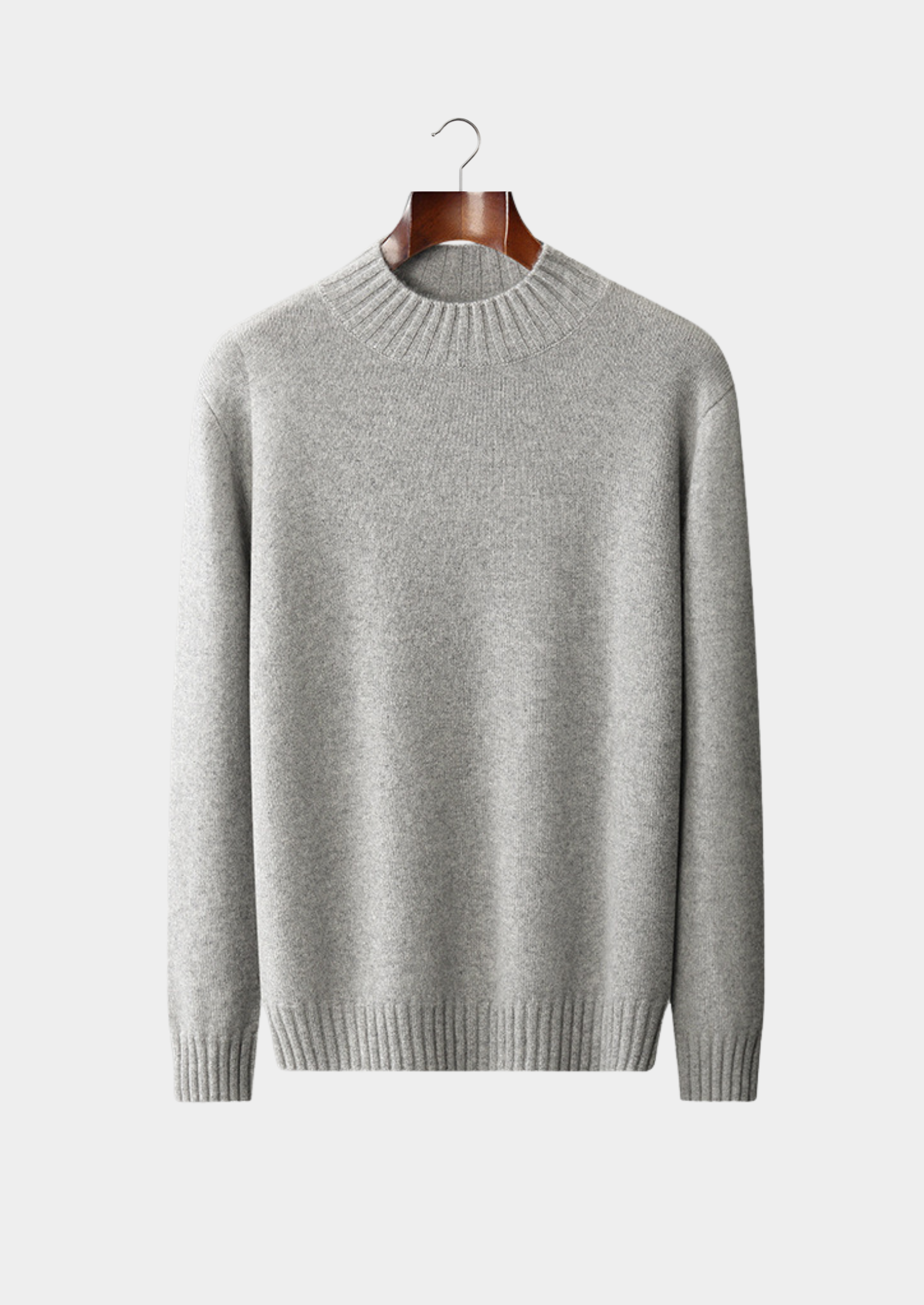 HERITAGE VELWICK™ LIGHT GRAY MOCKNECK SWEATER
