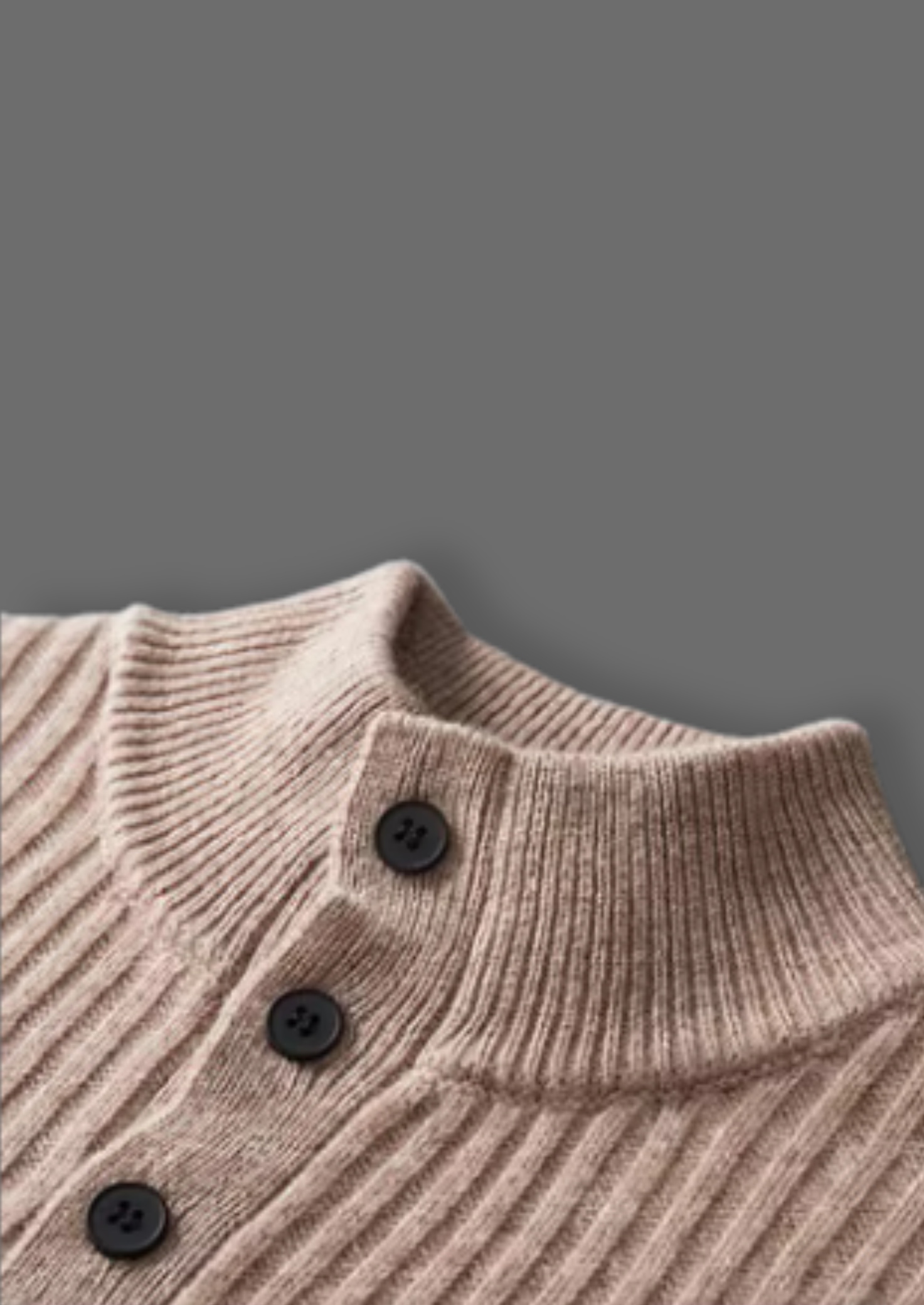SIGNATURE MERIFIELD™ RIBBED HENLEY SWEATER