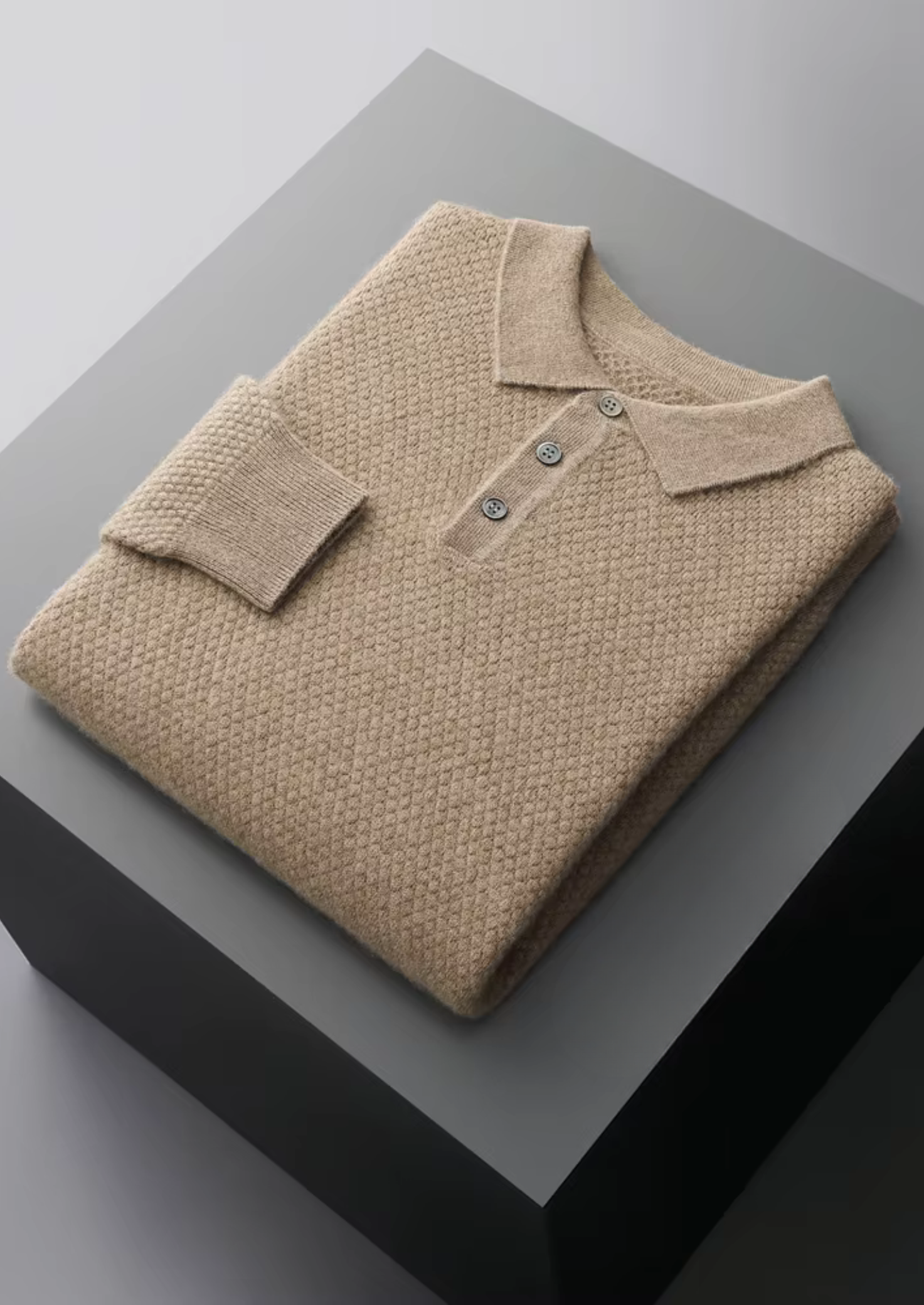 MAISON CASHCRAFT™ TEXTURED SWEATER POLO