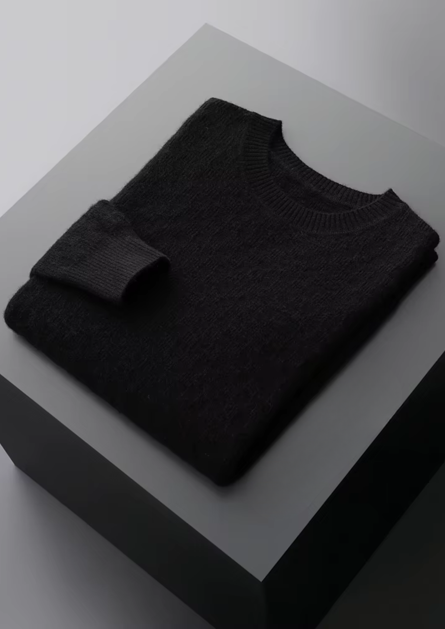 MAISON CASHCRAFT™ TEXTURED CREWNECK