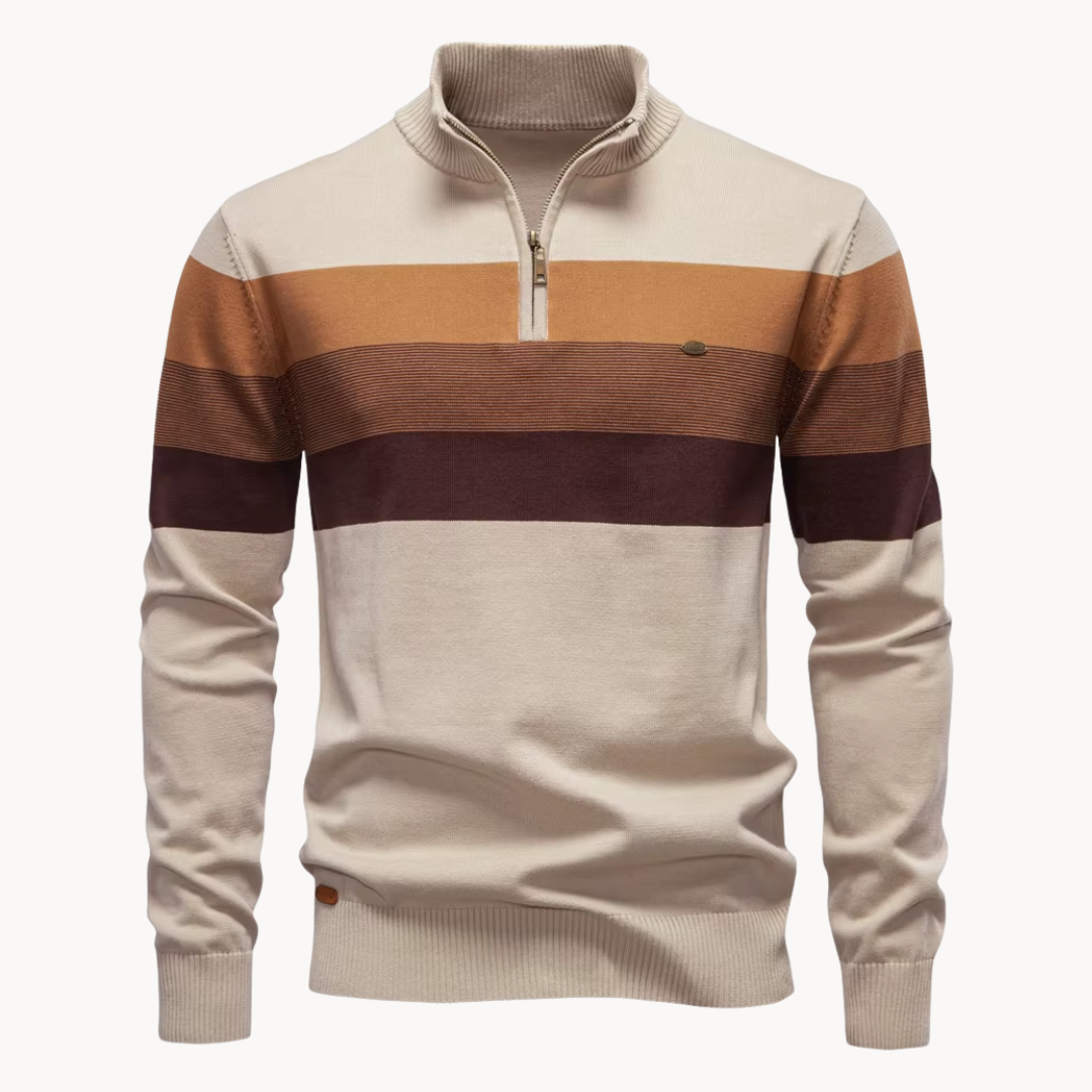 Vincenzo Aureli™ | Maglia in Cotone con Zip