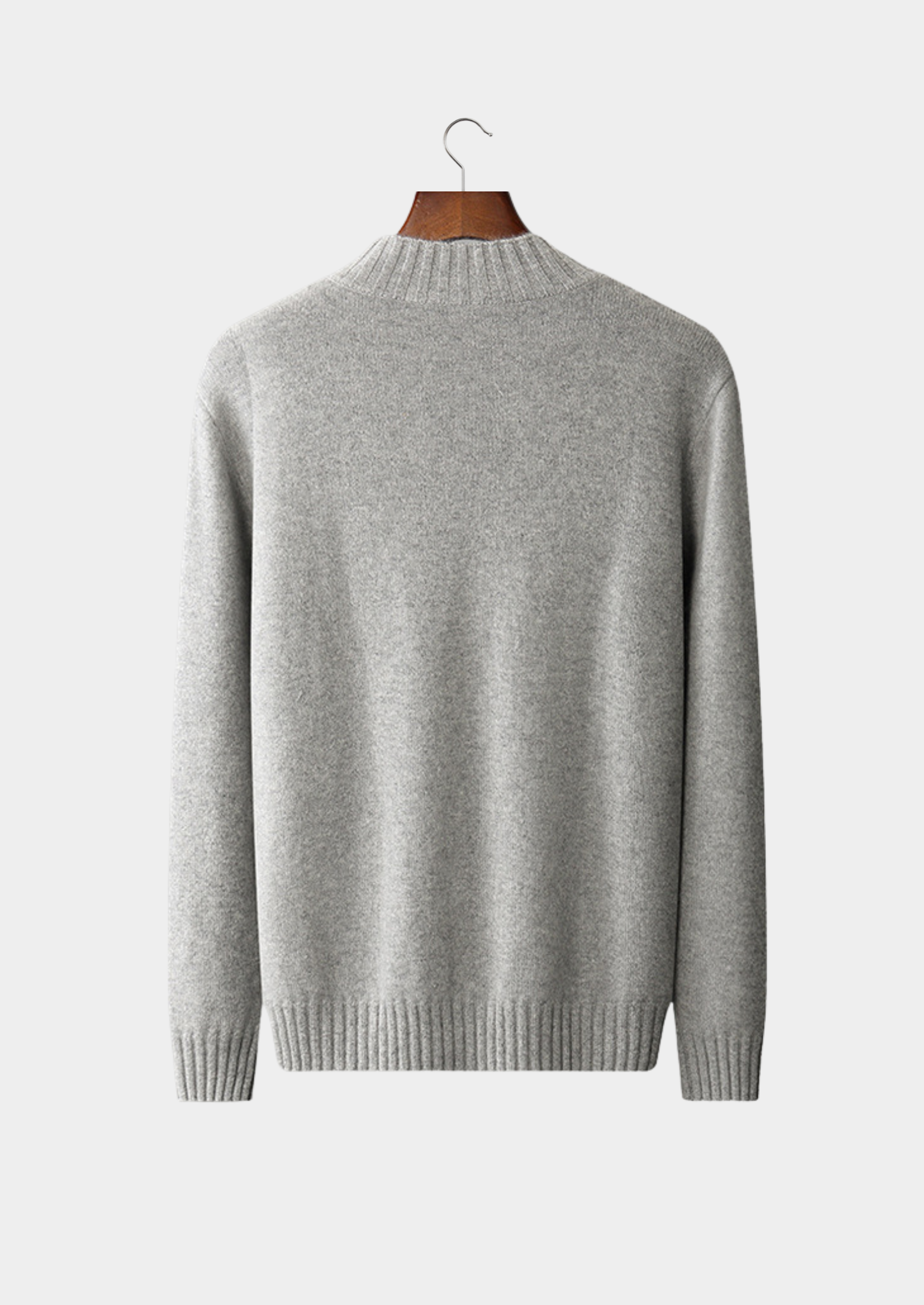 HERITAGE VELWICK™ LIGHT GRAY MOCKNECK SWEATER
