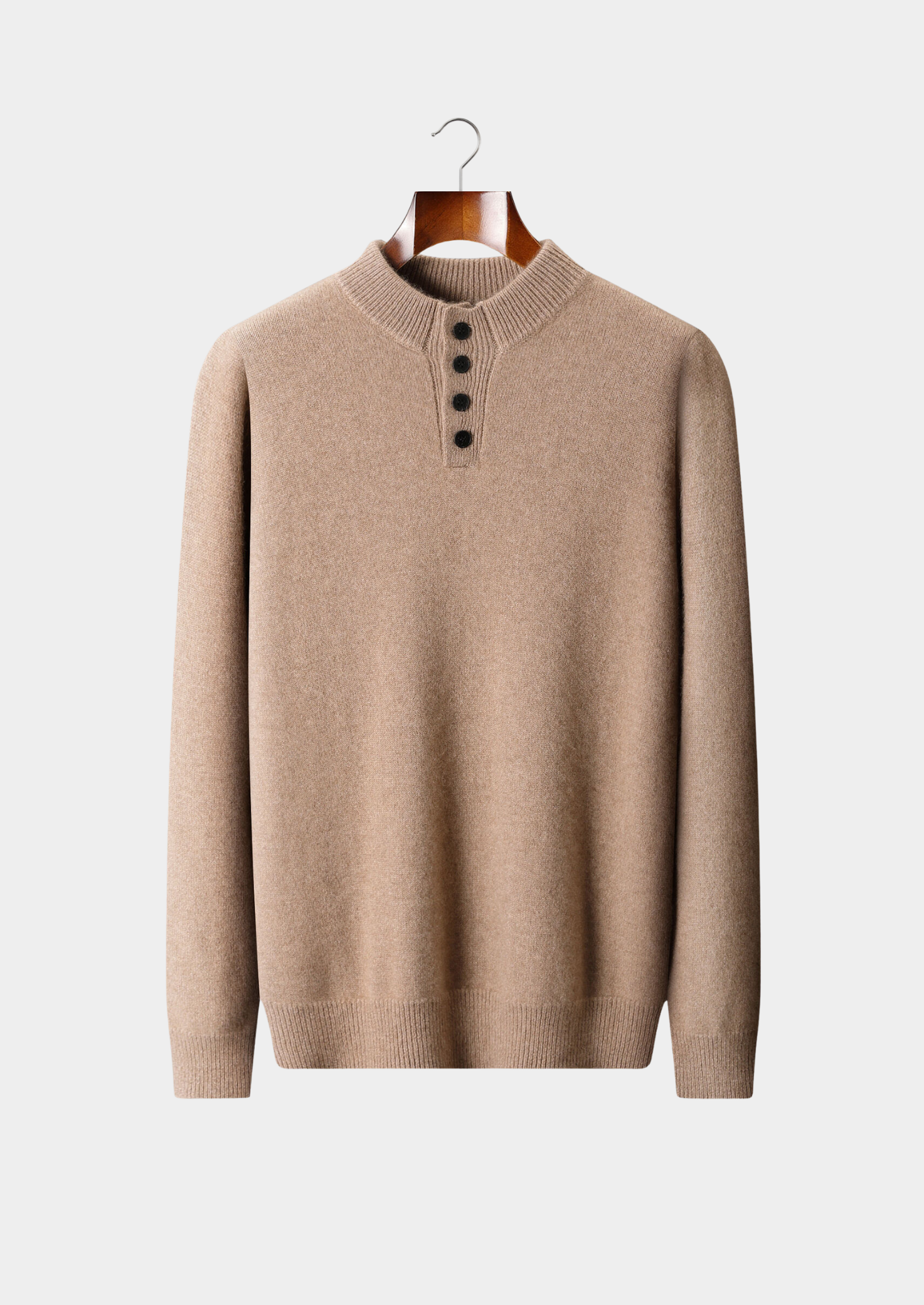 HERITAGE VELWICK™ BEIGE BUTTON SWEATER