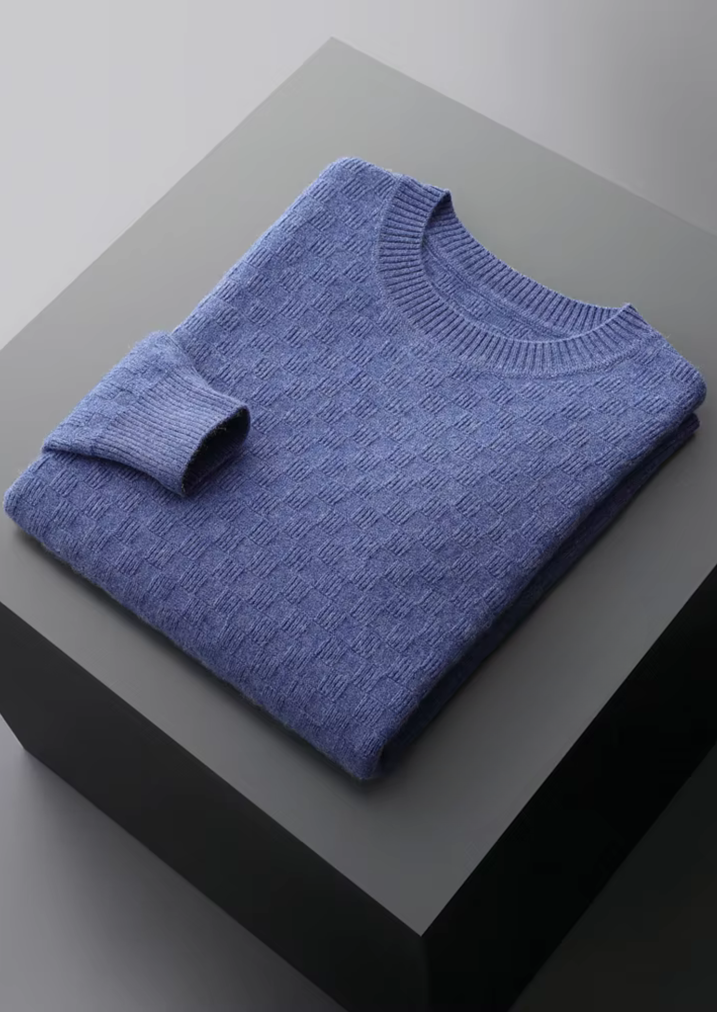 MAISON CASHCRAFT™ TEXTURED CREWNECK