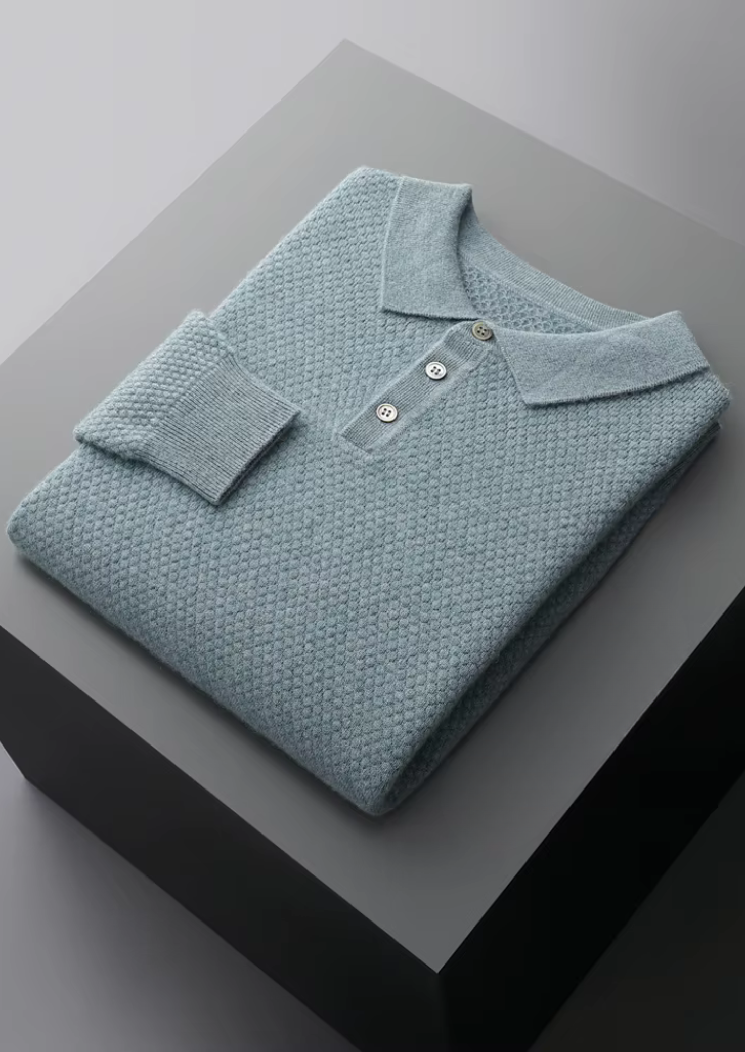 MAISON CASHCRAFT™ TEXTURED SWEATER POLO