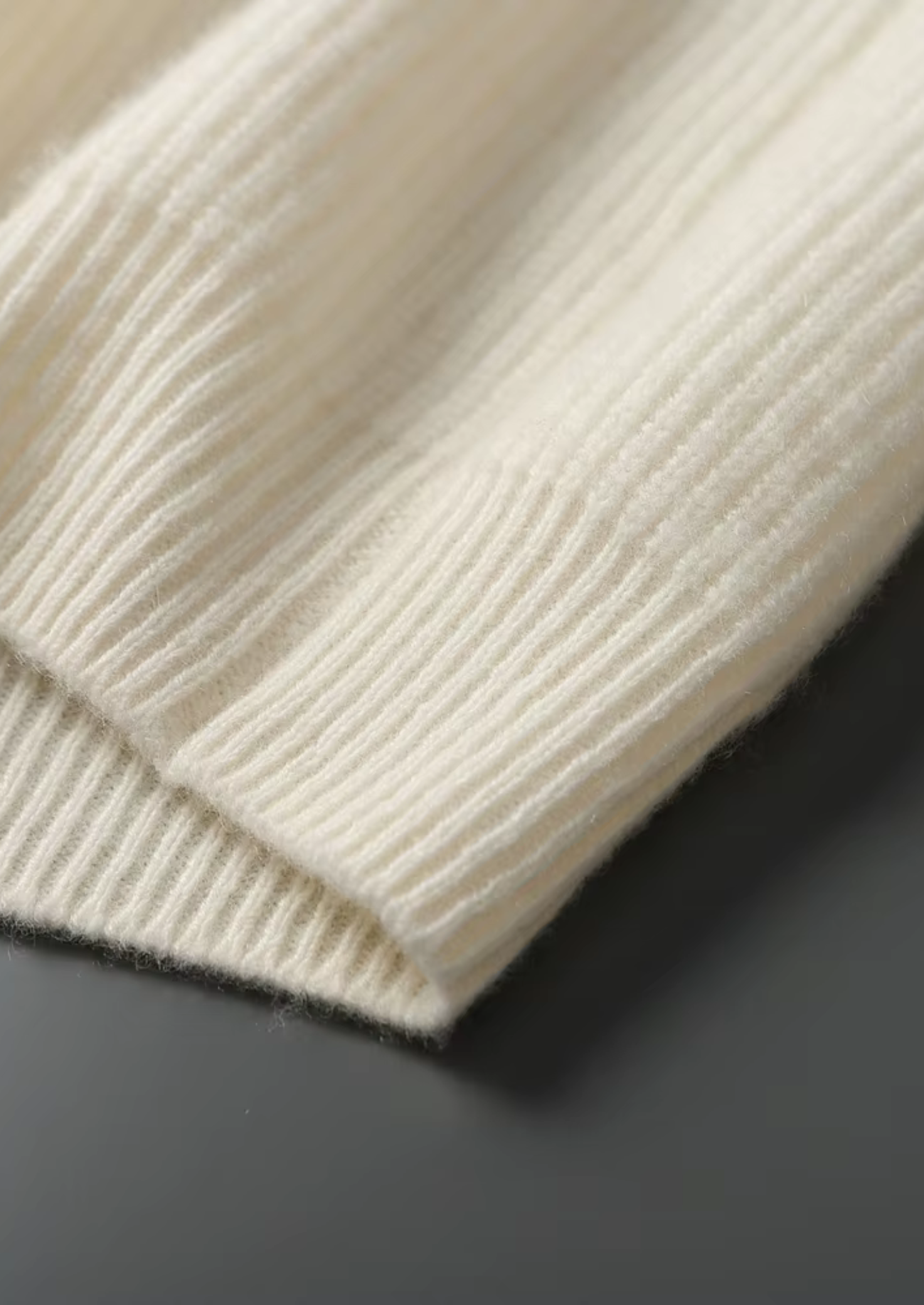 MAISON CASHCRAFT™ RIBBED V-NECK SWEATER