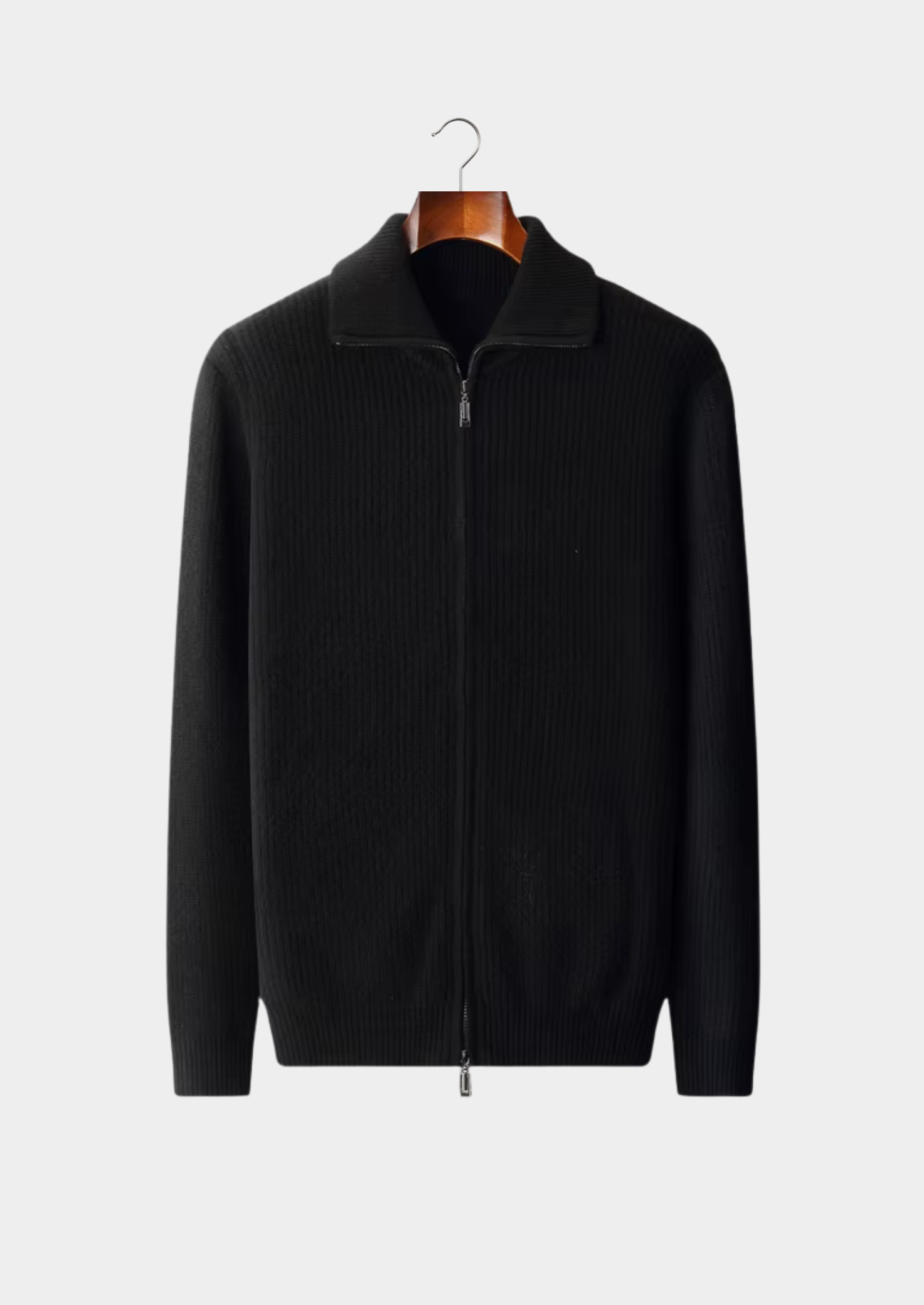 SIGNATURE MERIFIELD™ FUNNEL NECK DUAL ZIP CARDIGAN
