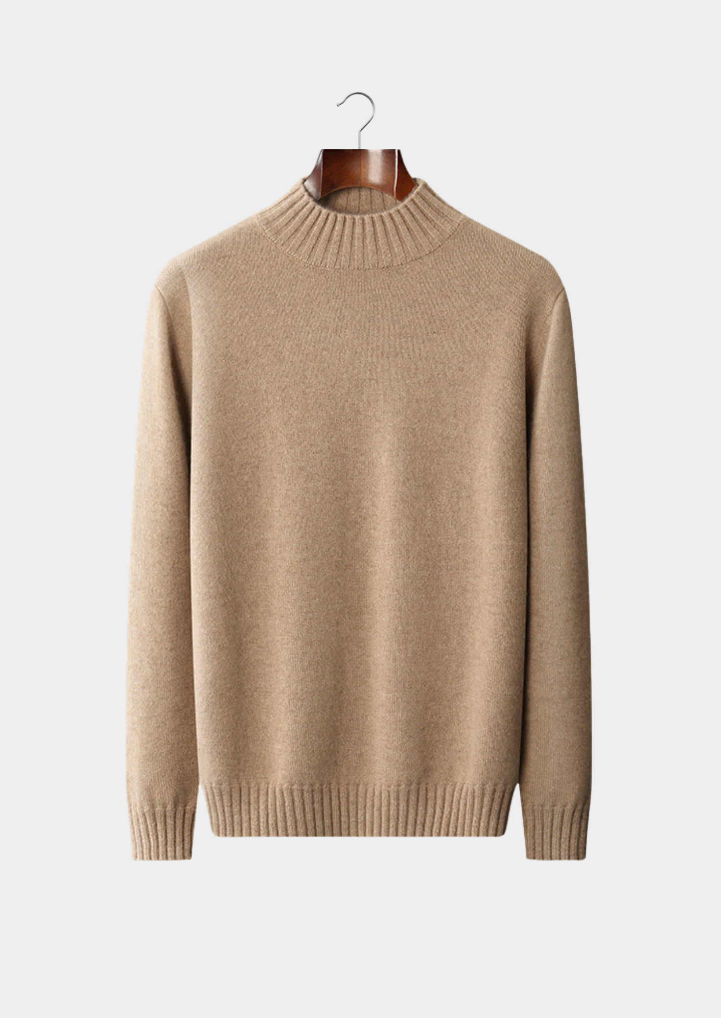 HERITAGE VELWICK™ BEIGE MOCKNECK SWEATER
