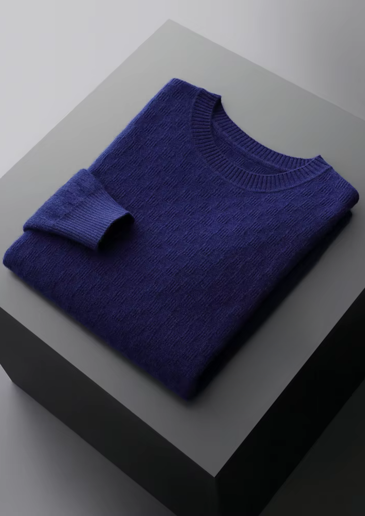 MAISON CASHCRAFT™ TEXTURED CREWNECK