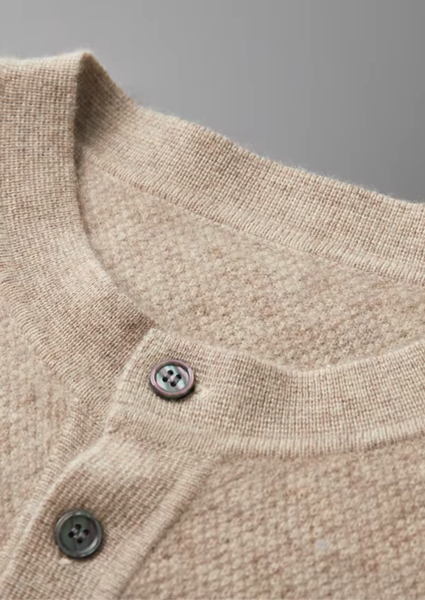 MAISON CASHCRAFT™ CLASSIC HENLEY SWEATER