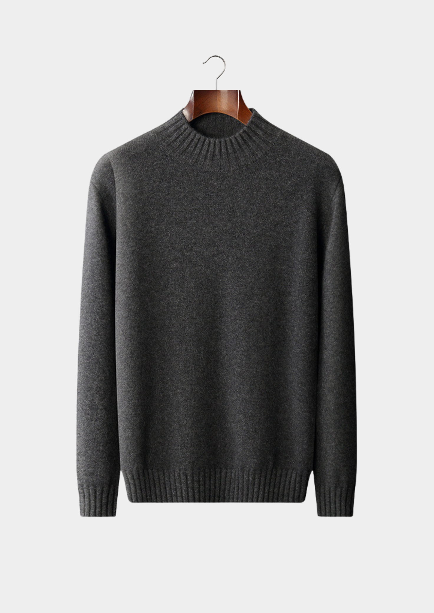 HERITAGE VELWICK™ LIGHT GRAY MOCKNECK SWEATER