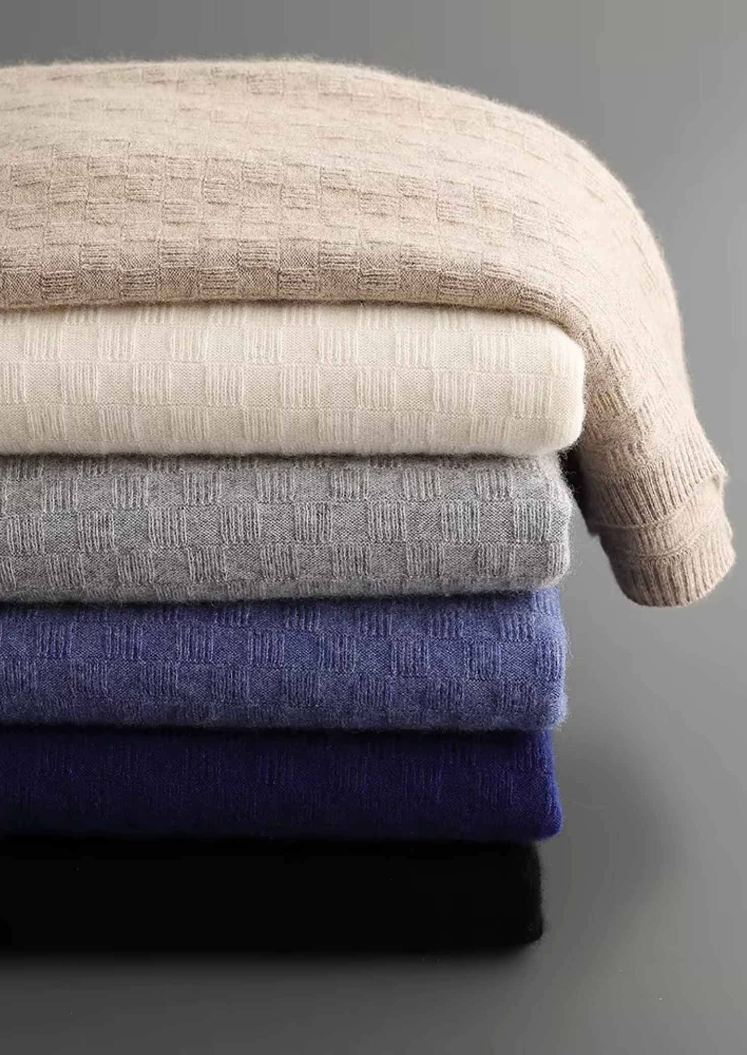 MAISON CASHCRAFT™ TEXTURED CREWNECK