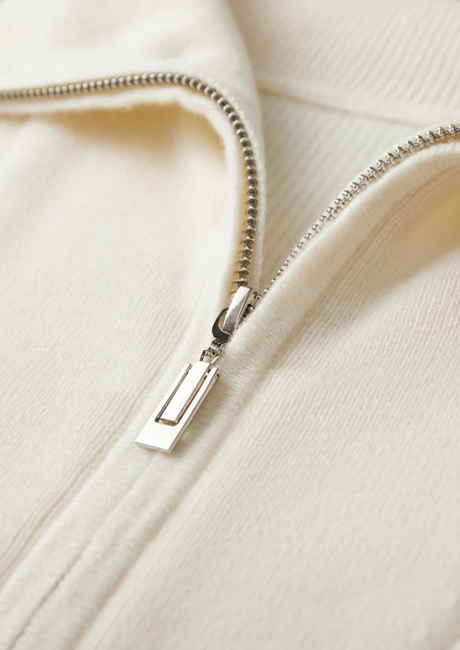 MAISON CASHCRAFT™ RIBBED HALF-ZIP SWEATER