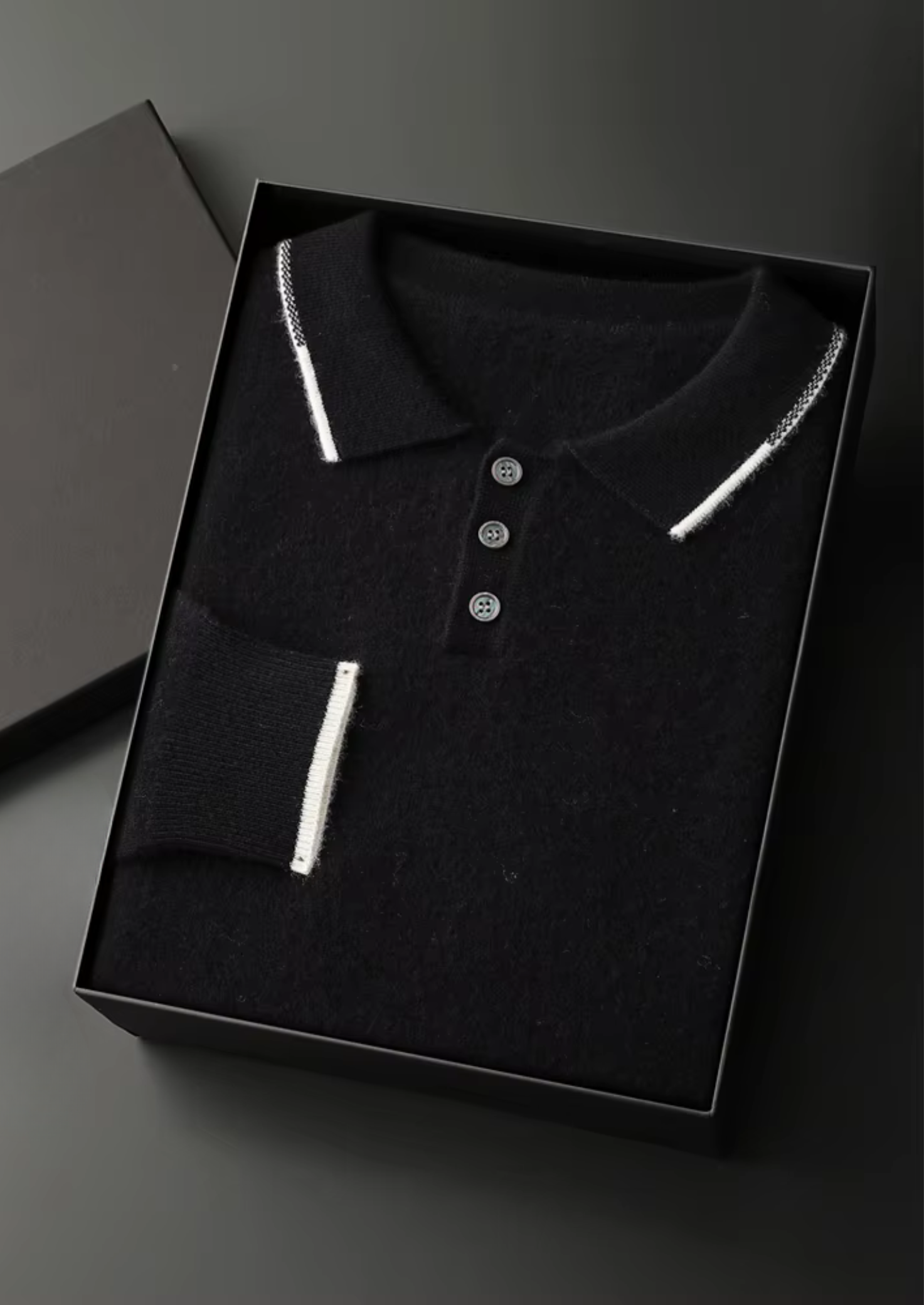 MAISON CASHCRAFT™ TWO TONE BUTTON POLO