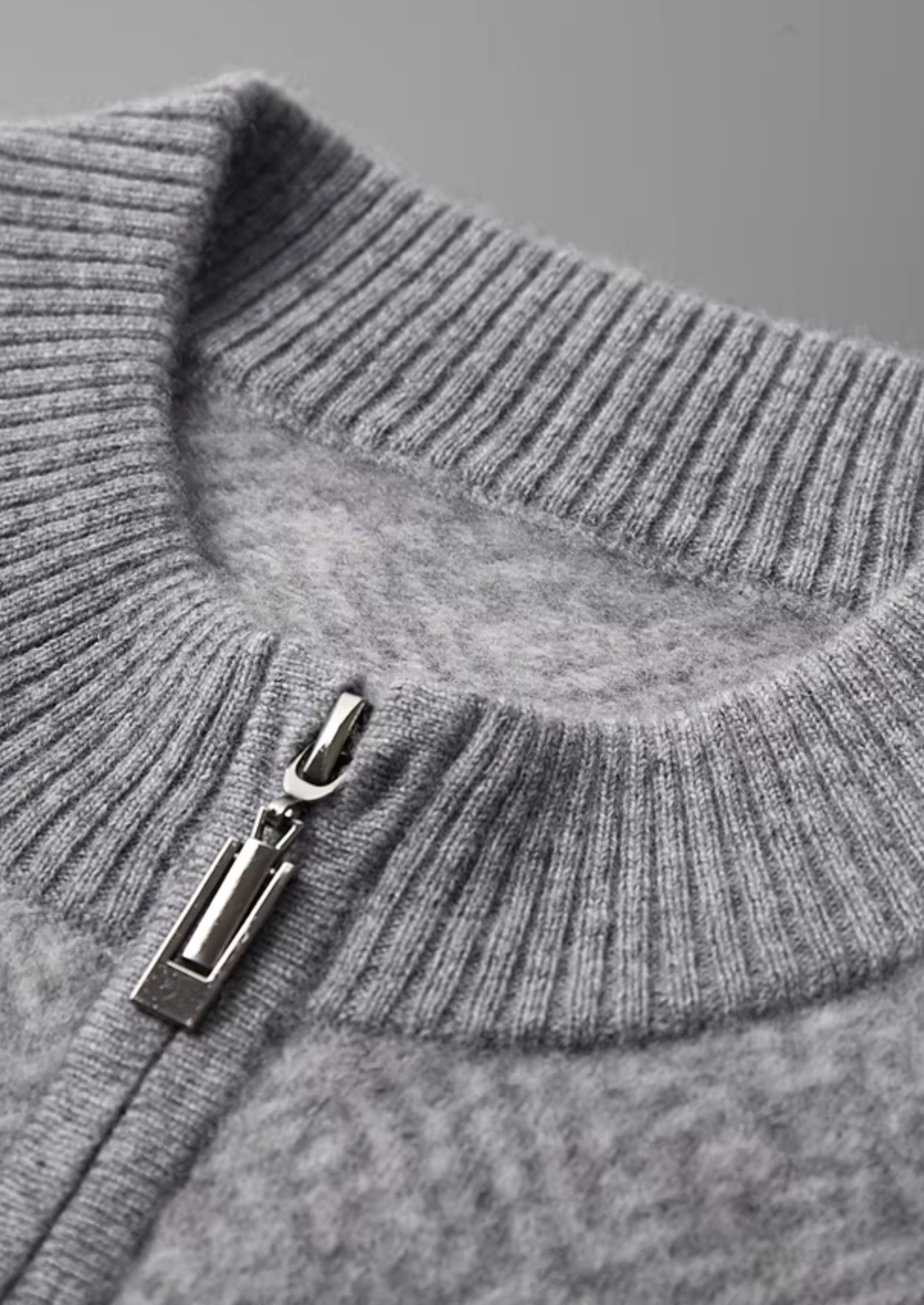 MAISON CASHCRAFT™ PATTERNED HALF-ZIP SWEATER