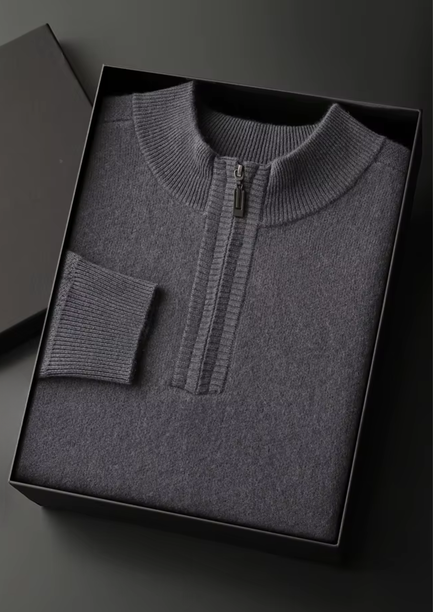 MAISON CASHCRAFT™ ESSENTIAL HALF-ZIP SWEATER
