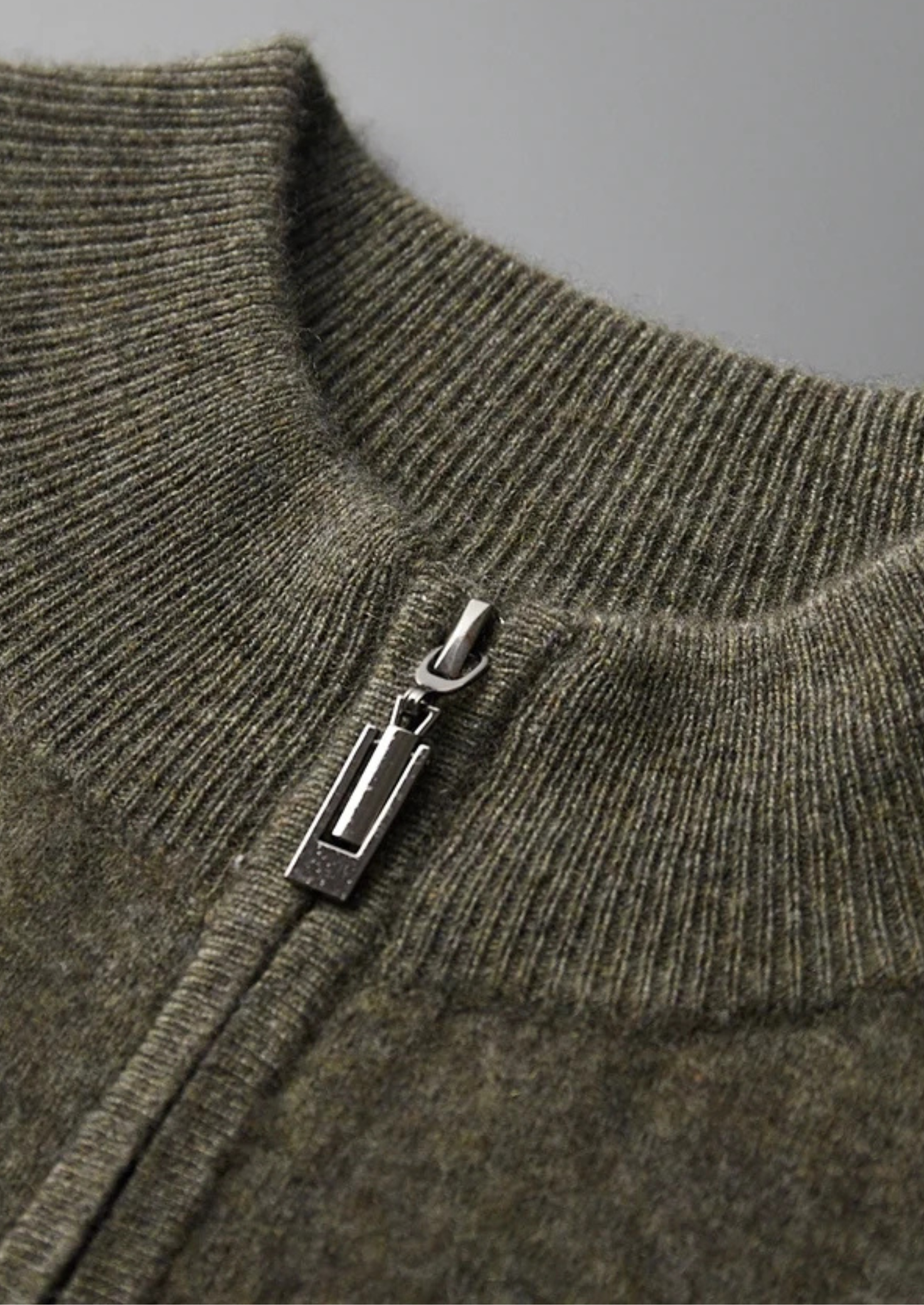 MAISON CASHCRAFT™ TWO TONE ZIP CARDIGAN