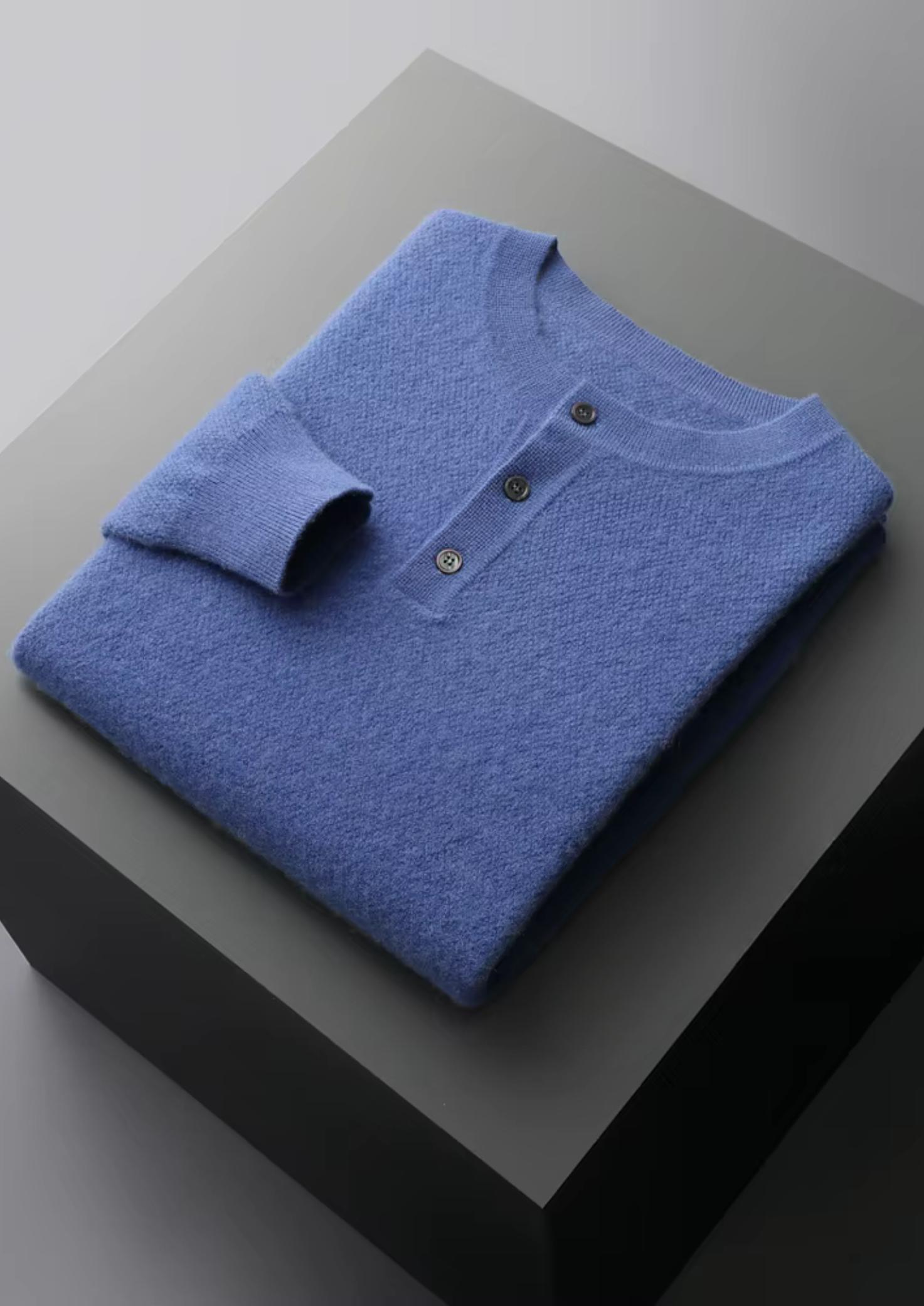MAISON CASHCRAFT™ CLASSIC HENLEY SWEATER