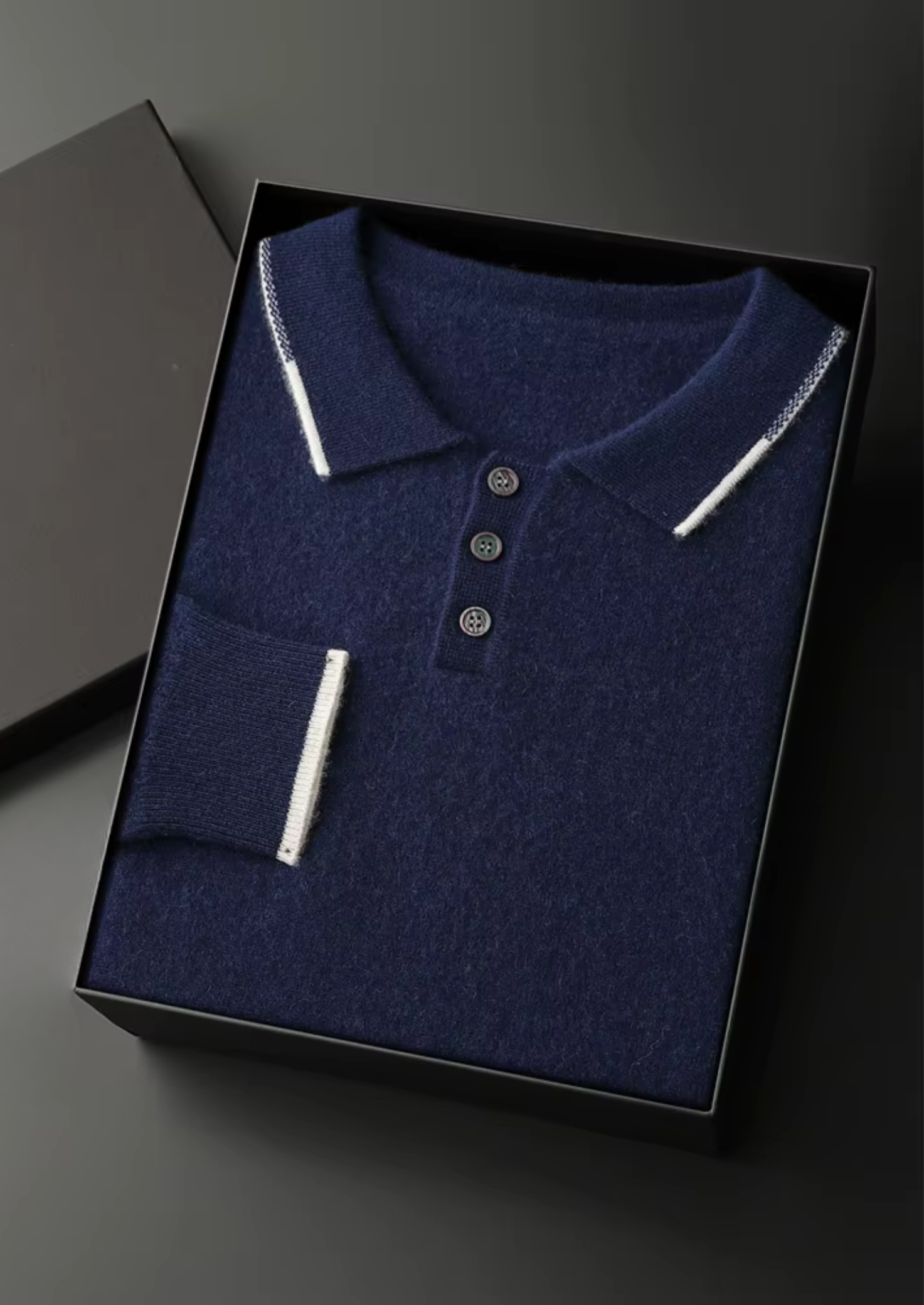 MAISON CASHCRAFT™ TWO TONE BUTTON POLO