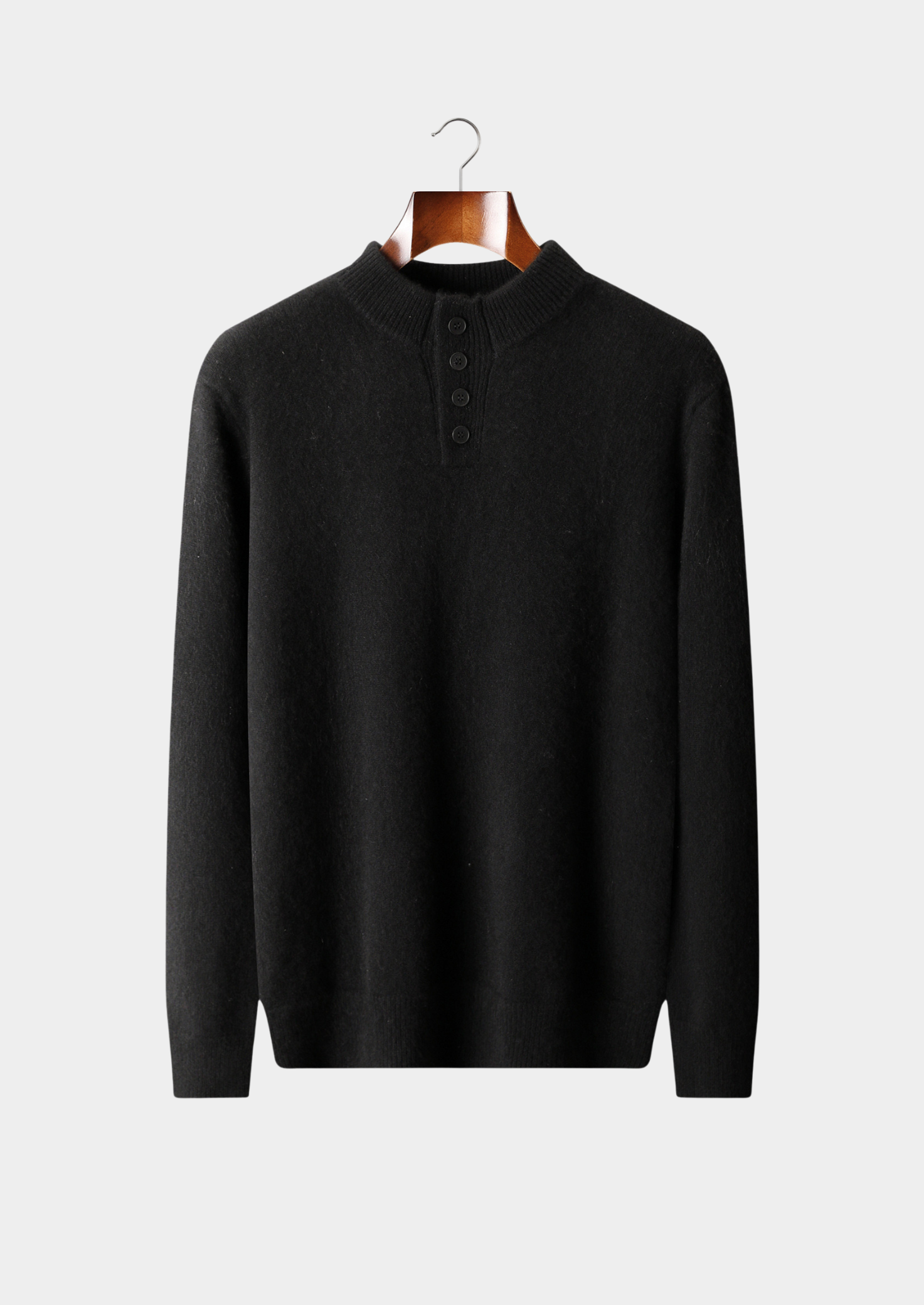 HERITAGE VELWICK™ BLACK BUTTON SWEATER