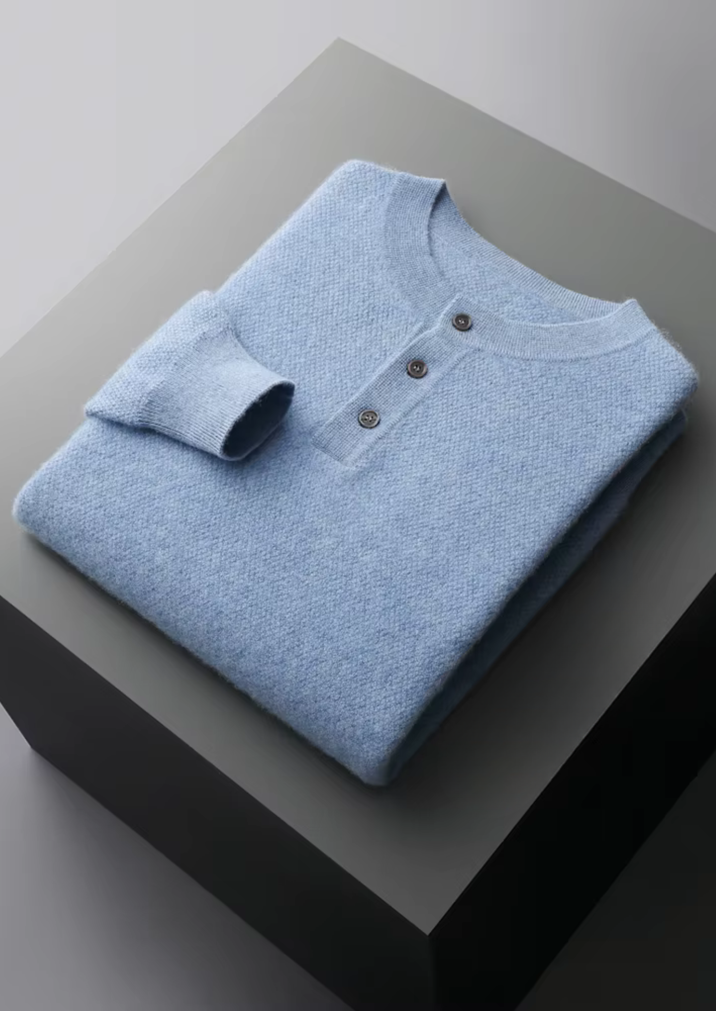 MAISON CASHCRAFT™ CLASSIC HENLEY SWEATER