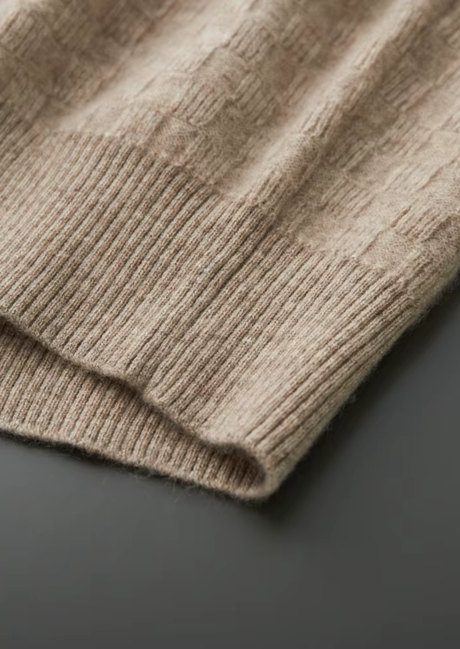 MAISON CASHCRAFT™ TEXTURED CREWNECK